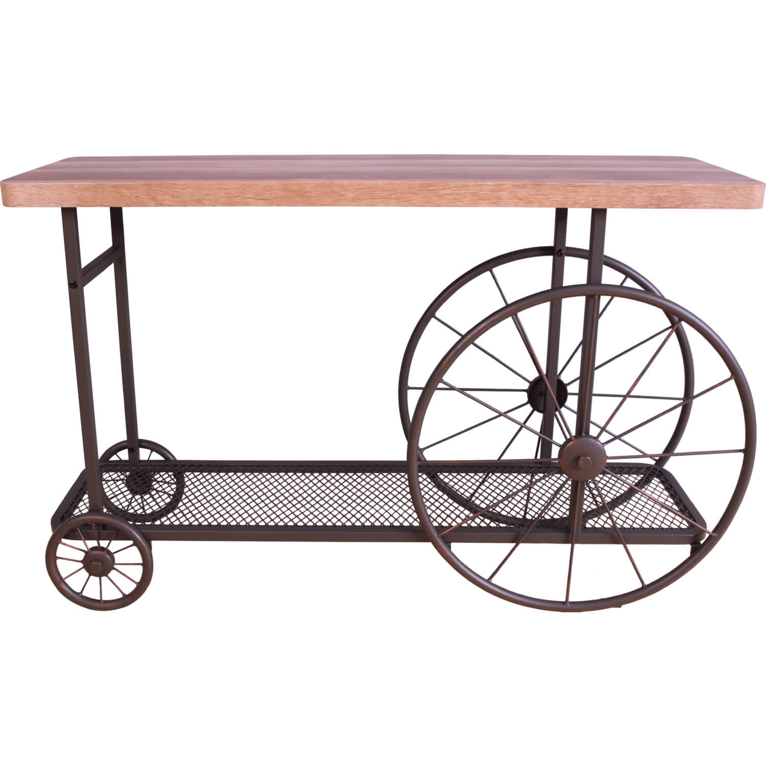 Francie Wood/Metal Rectangular Coffee Table Set