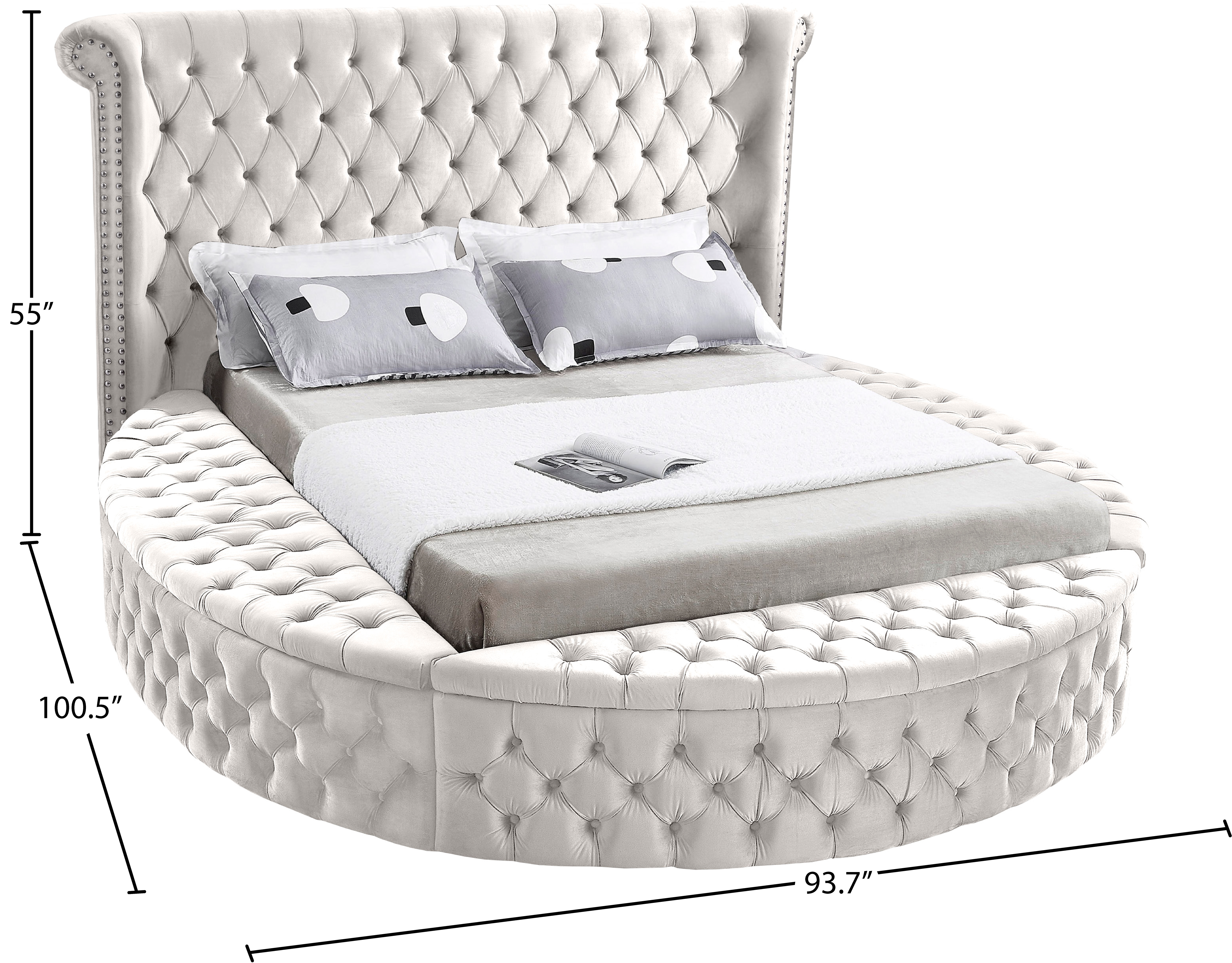 Luxus Velvet Queen Size Bed