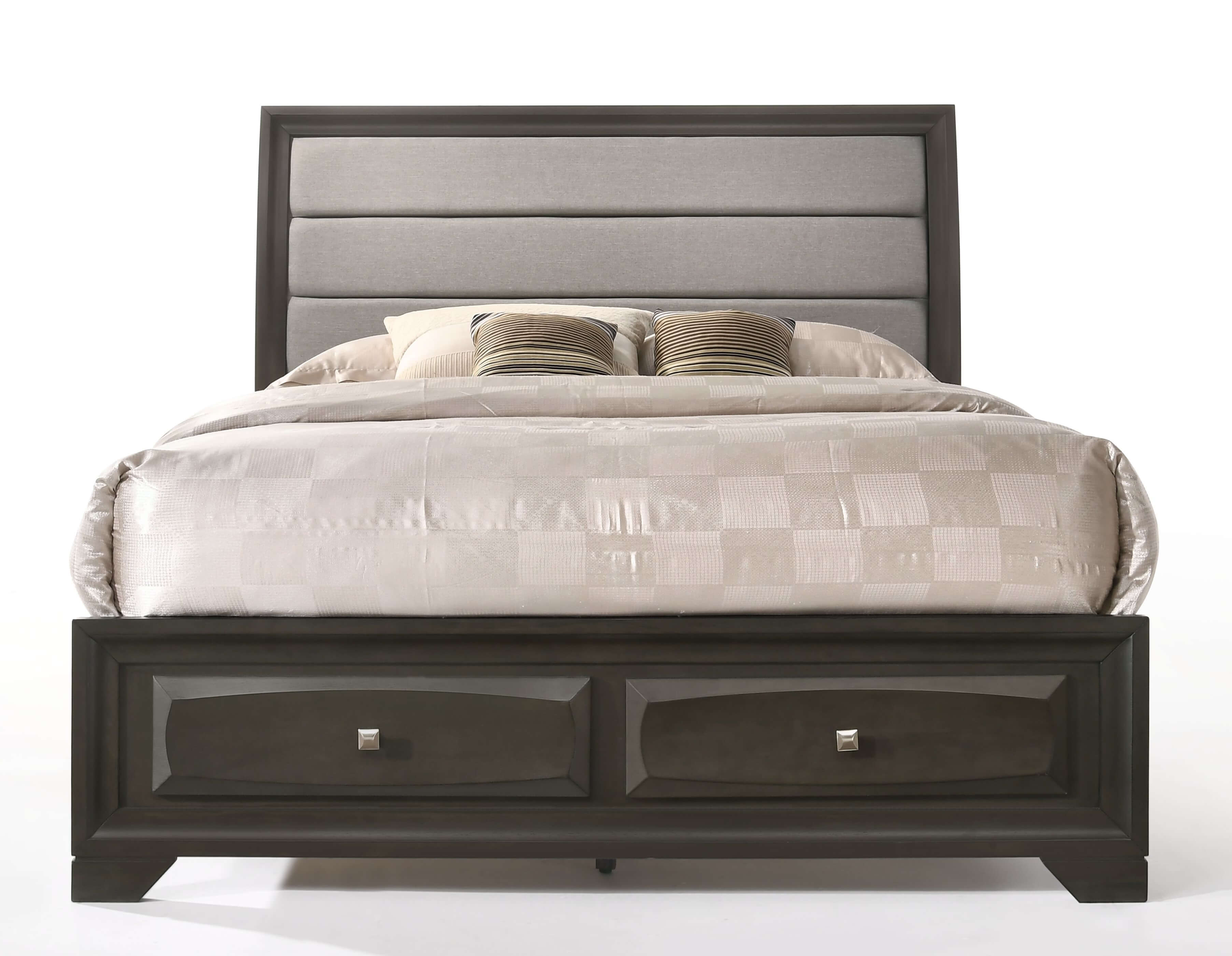 Soteris Fabric Storage Platform Bed