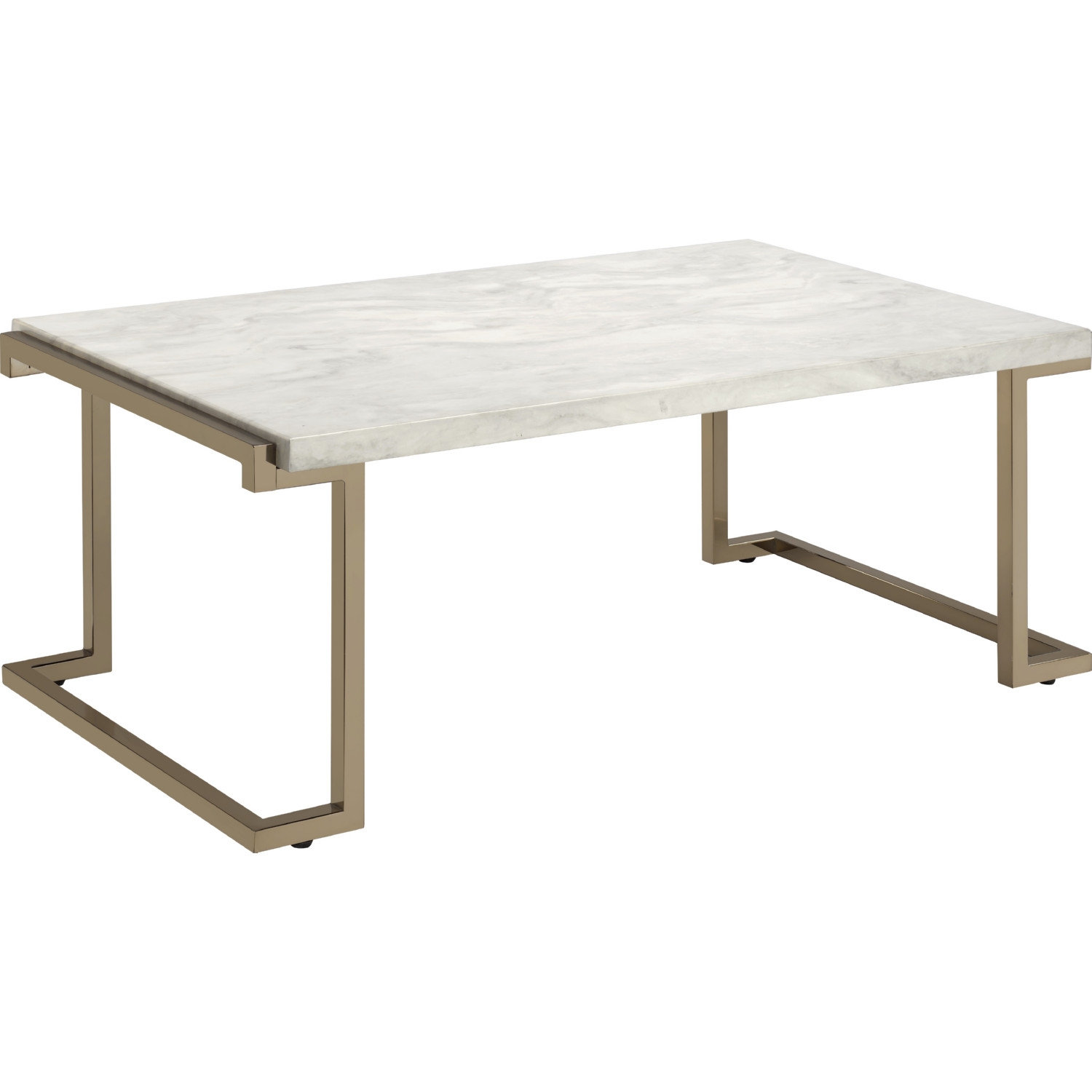 Boice II Faux Marble Rectangular Coffee Table Set