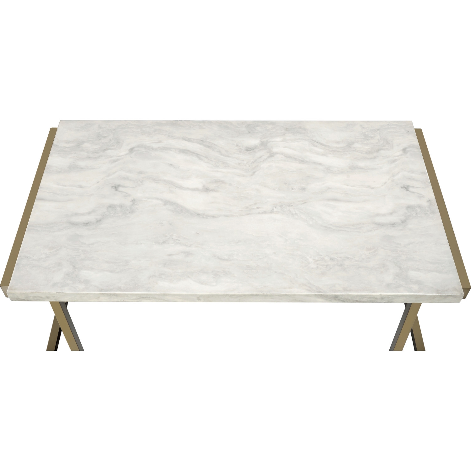 Boice II Faux Marble Rectangular Coffee Table Set