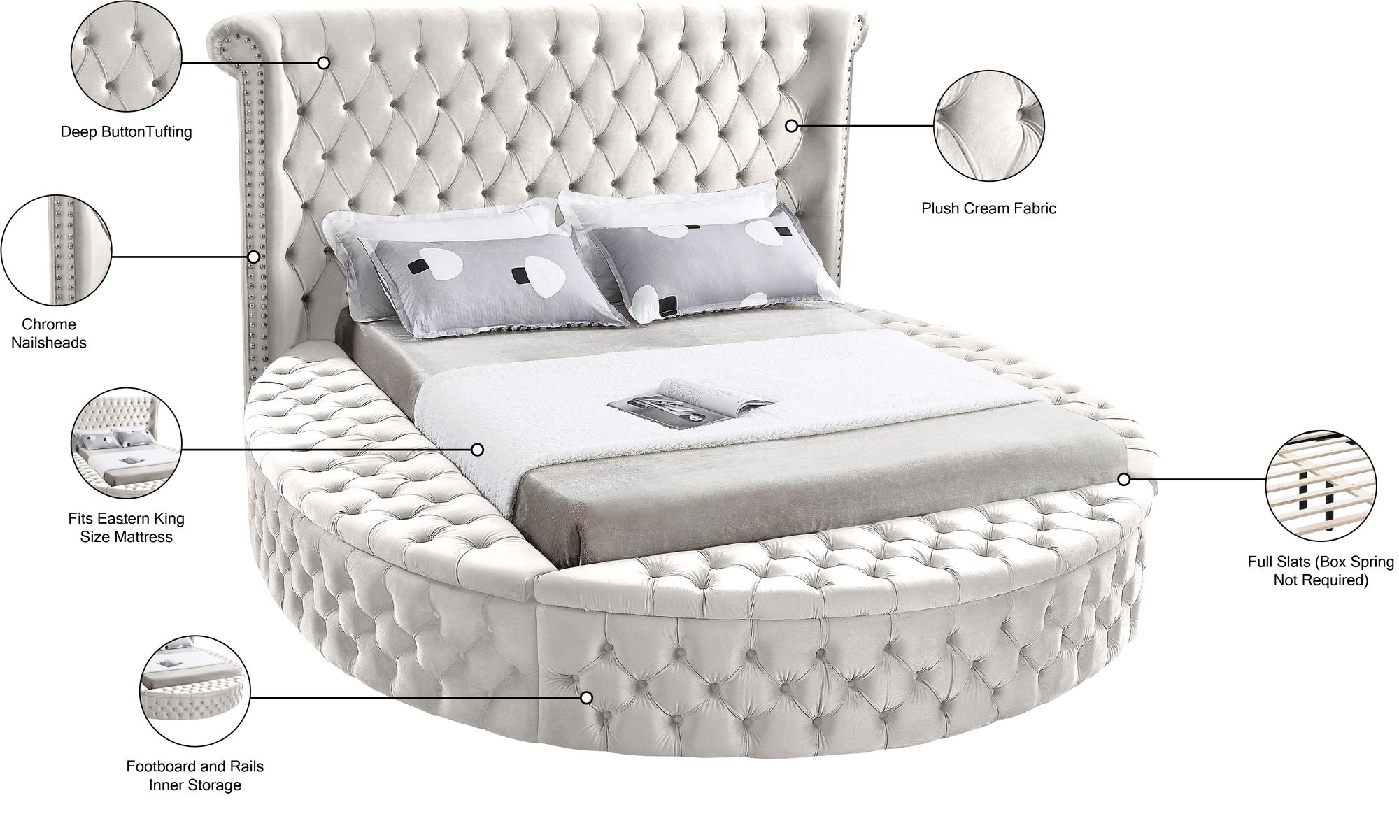 Luxus Velvet King Size Bed