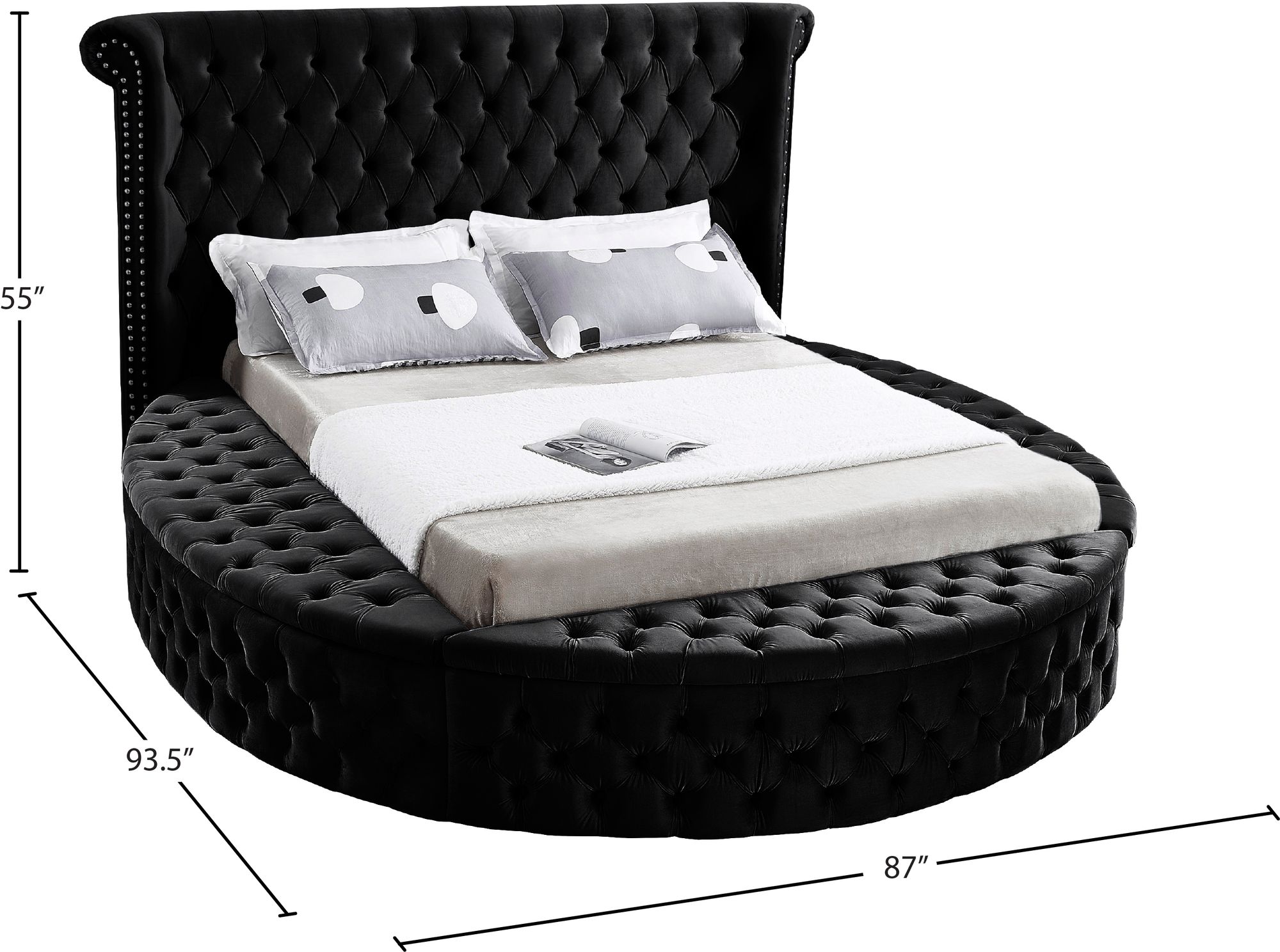 Luxus Velvet Full Size Bed
