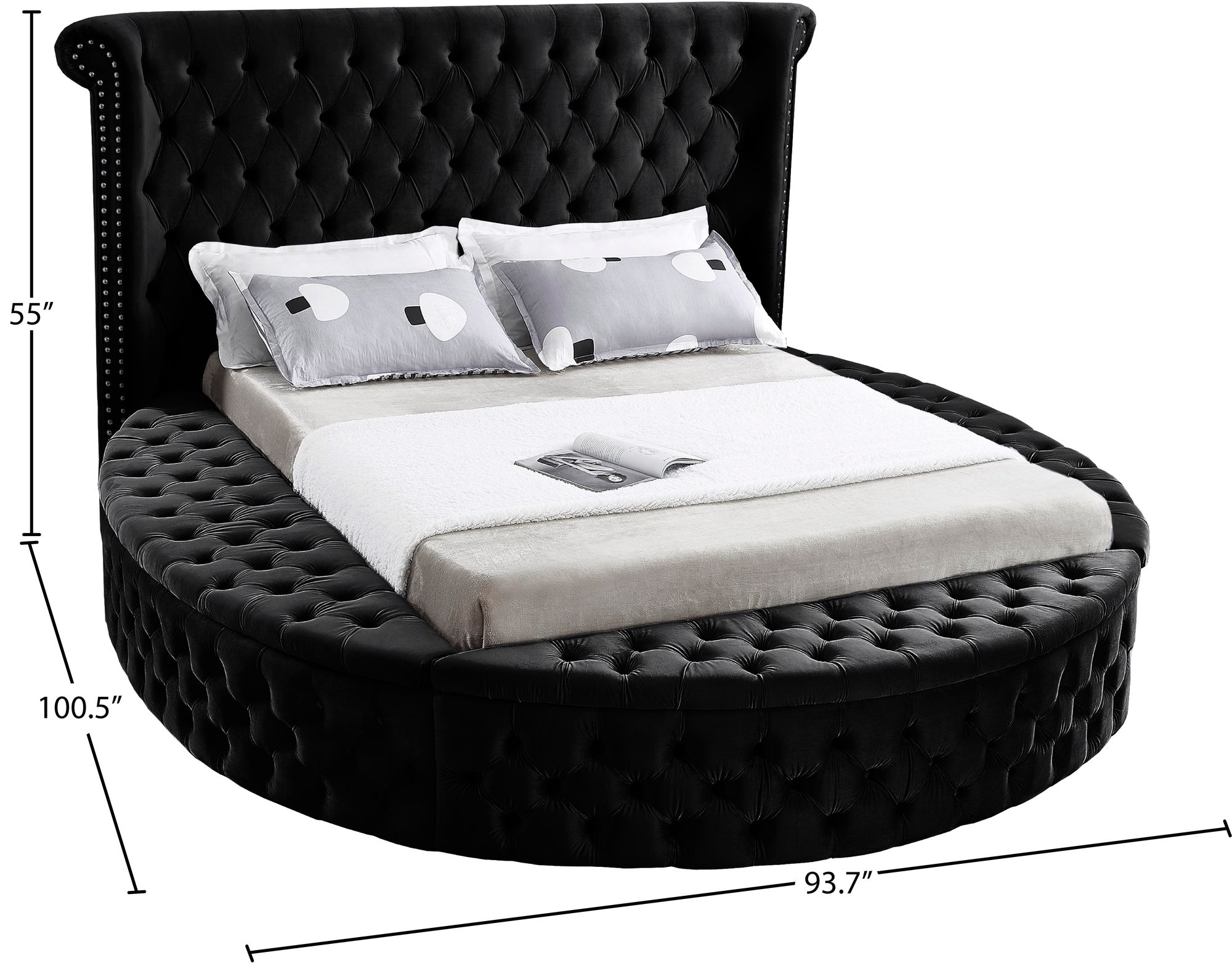 Luxus Velvet Queen Size Bed
