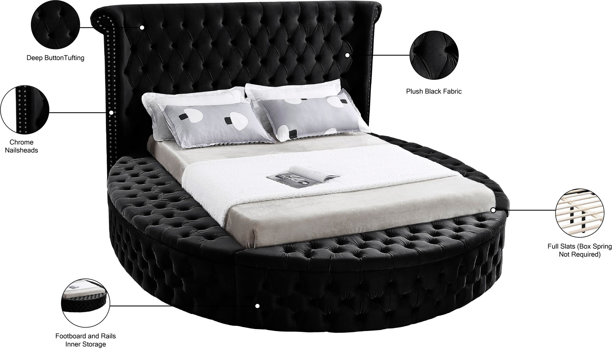 Luxus Velvet Queen Size Bed
