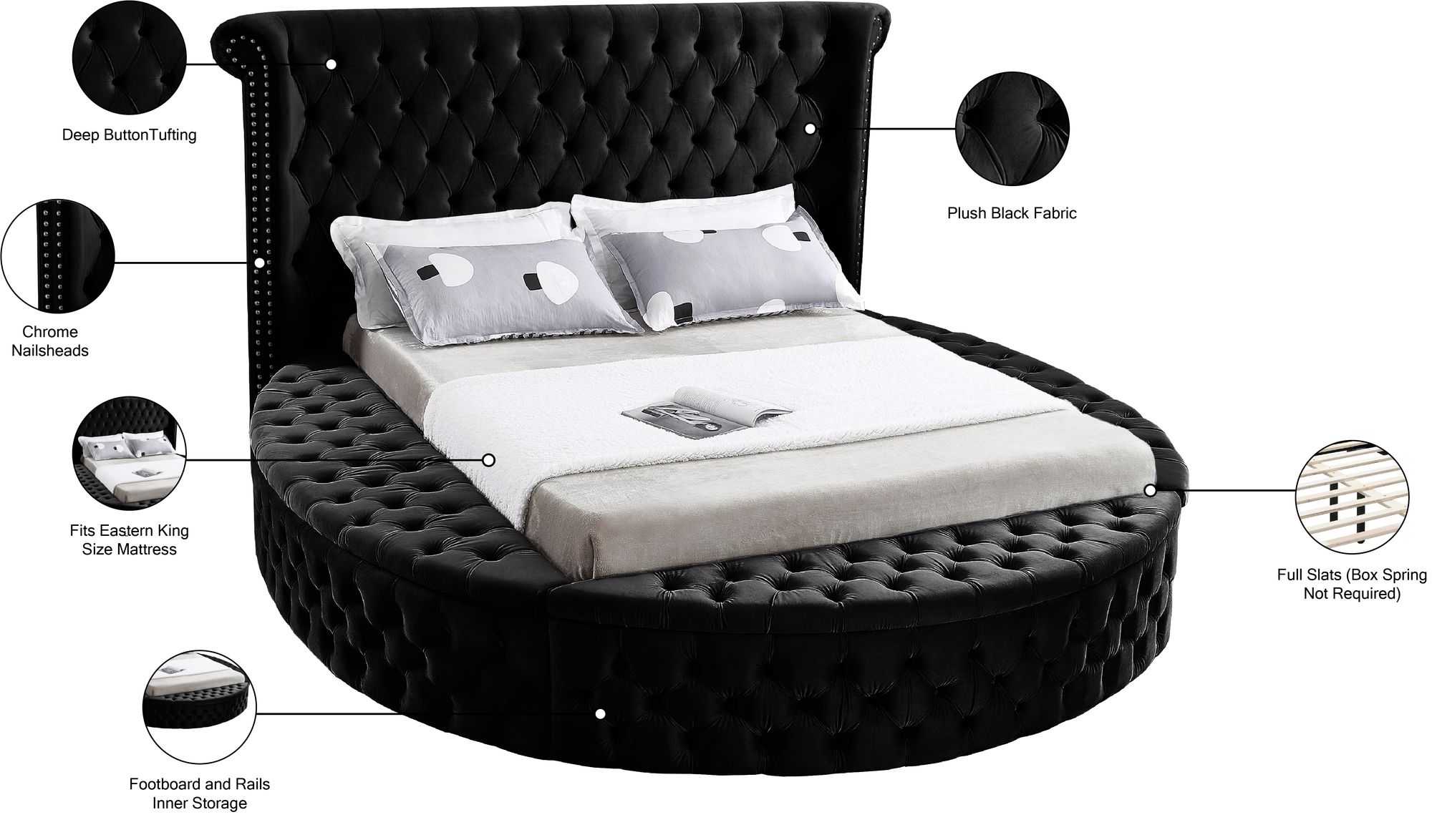 Luxus Velvet King Size Bed