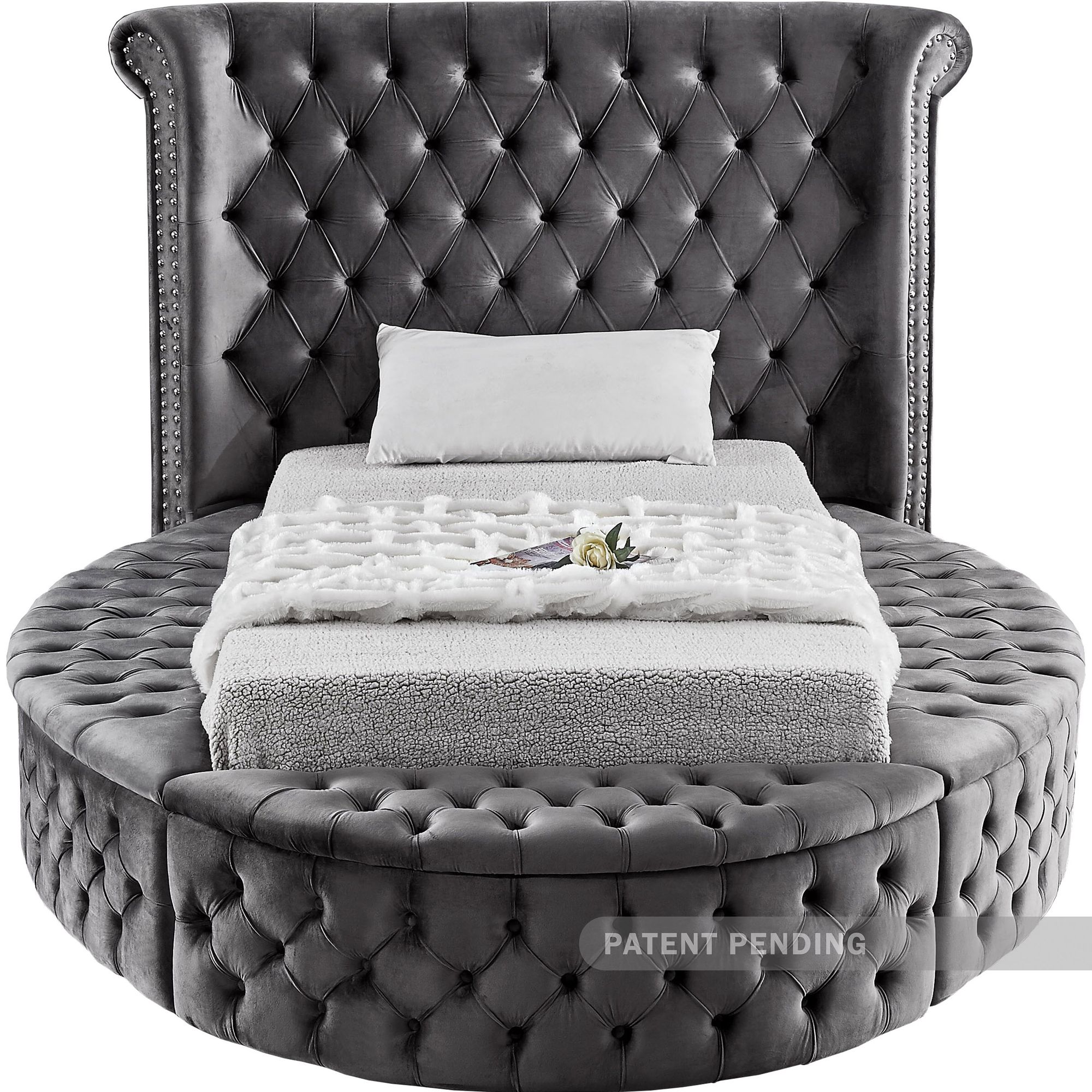 Luxus Velvet Twin Size Bed