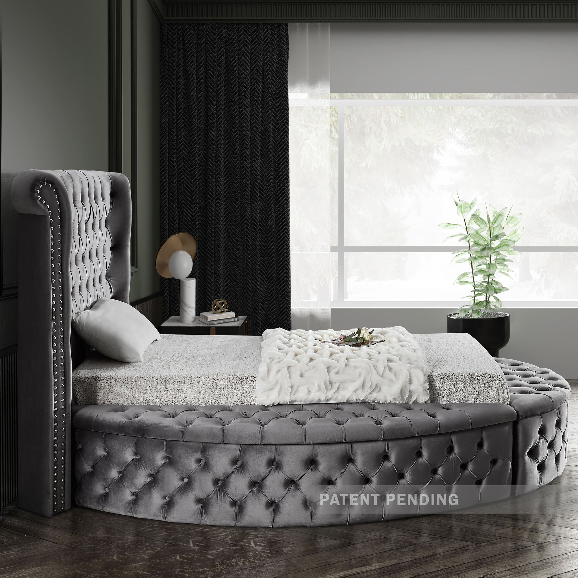 Luxus Velvet Twin Size Bed