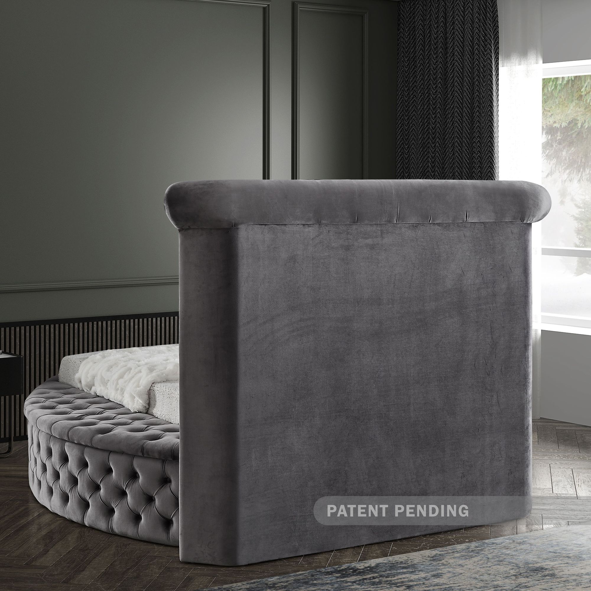 Luxus Velvet Twin Size Bed