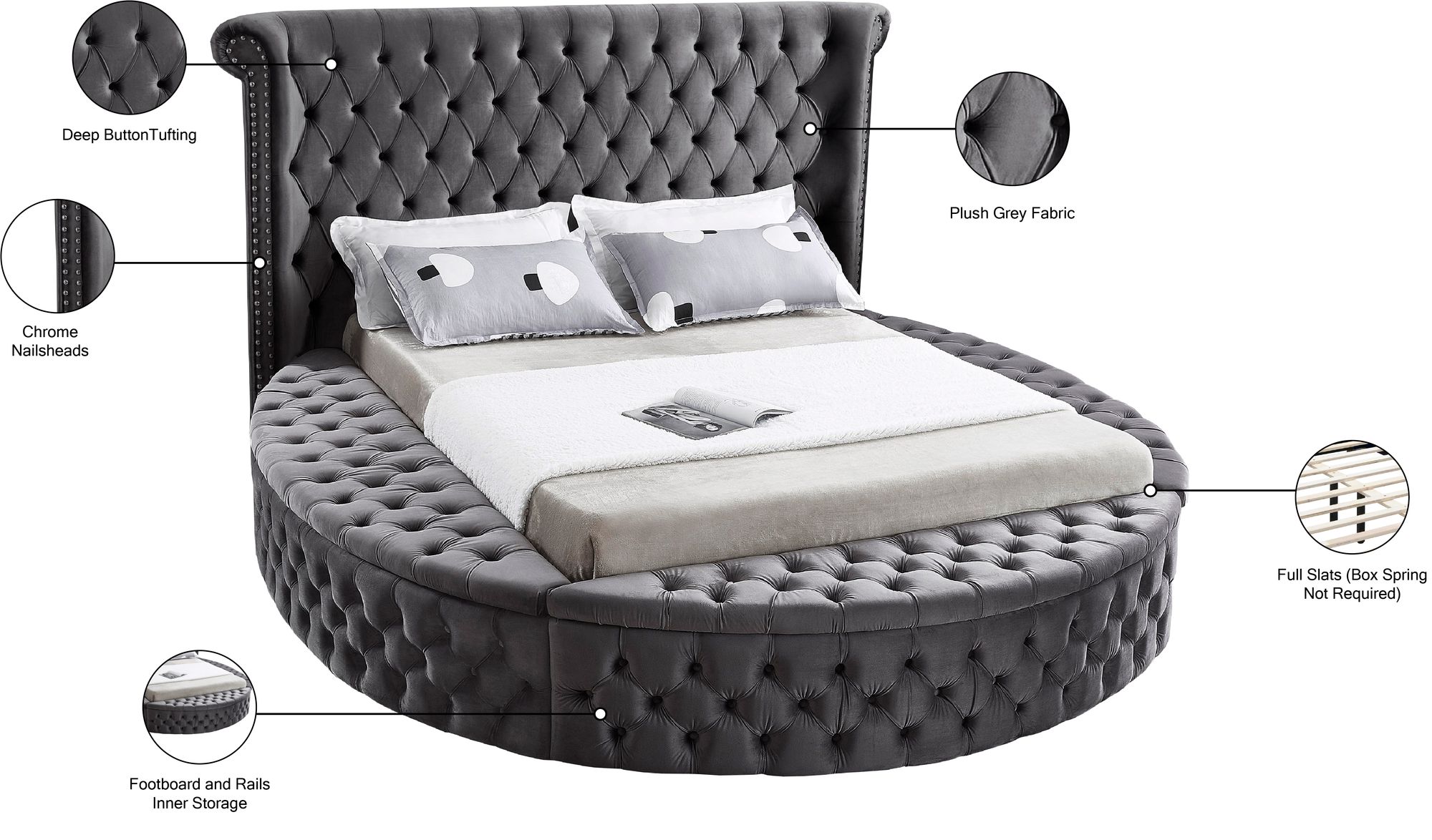 Luxus Velvet Full Size Bed
