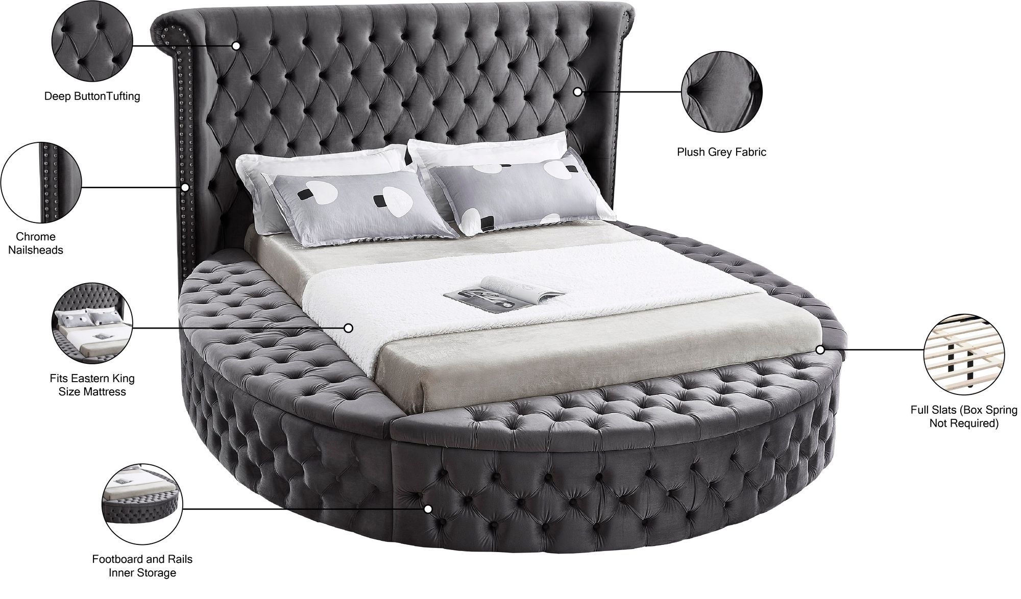 Luxus Velvet King Size Bed