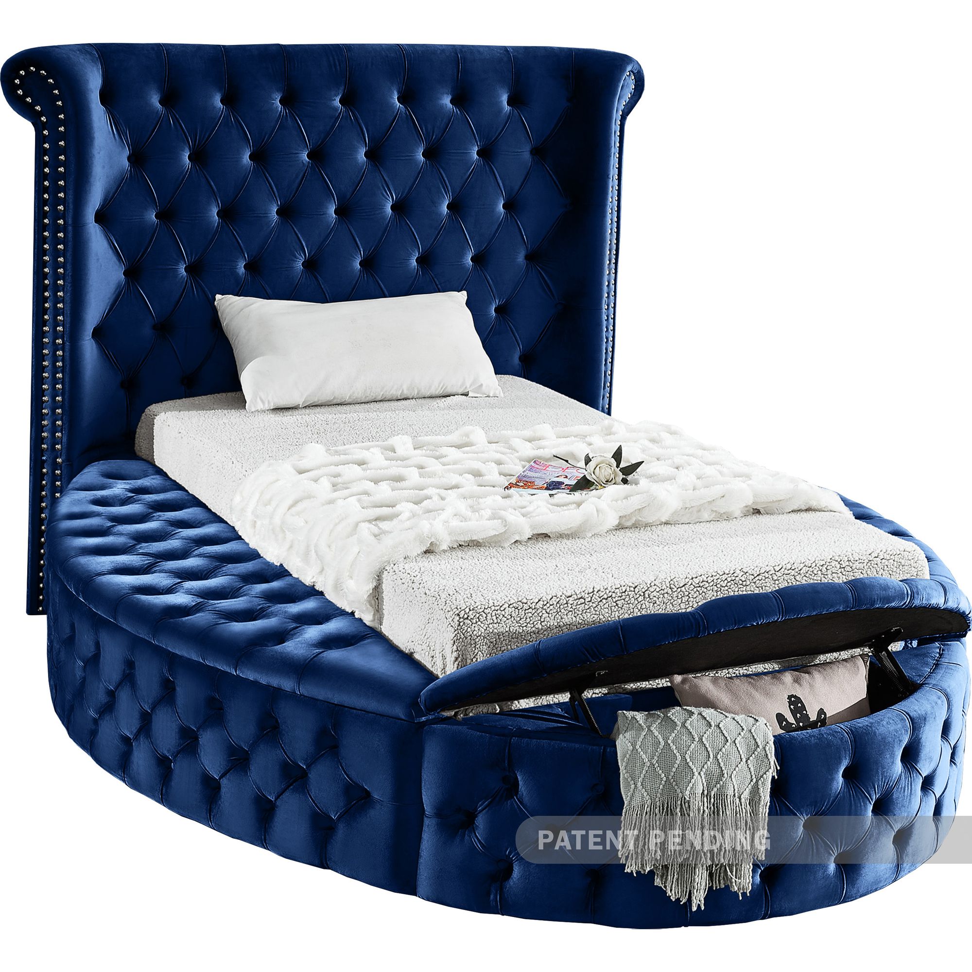 Luxus Velvet Twin Size Bed