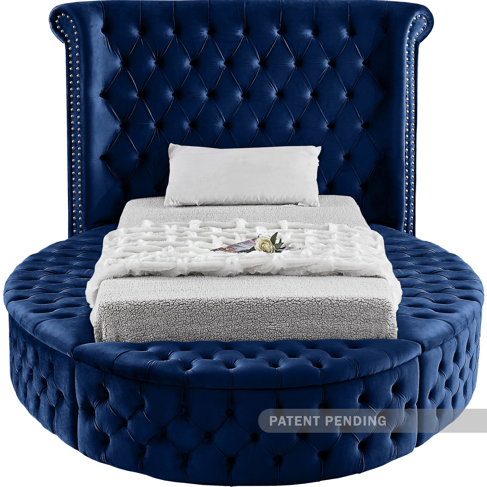 Luxus Velvet Twin Size Bed