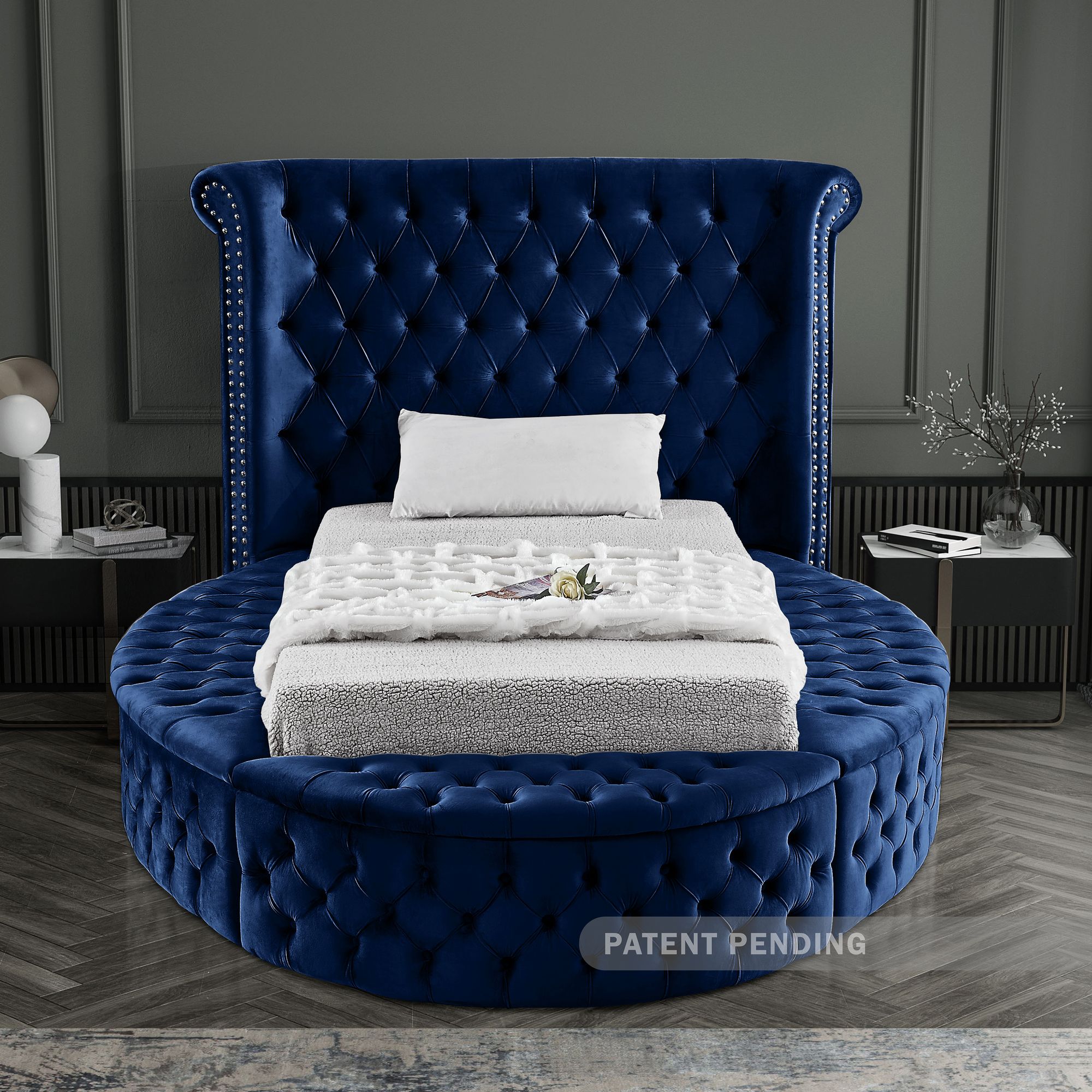 Luxus Velvet Twin Size Bed