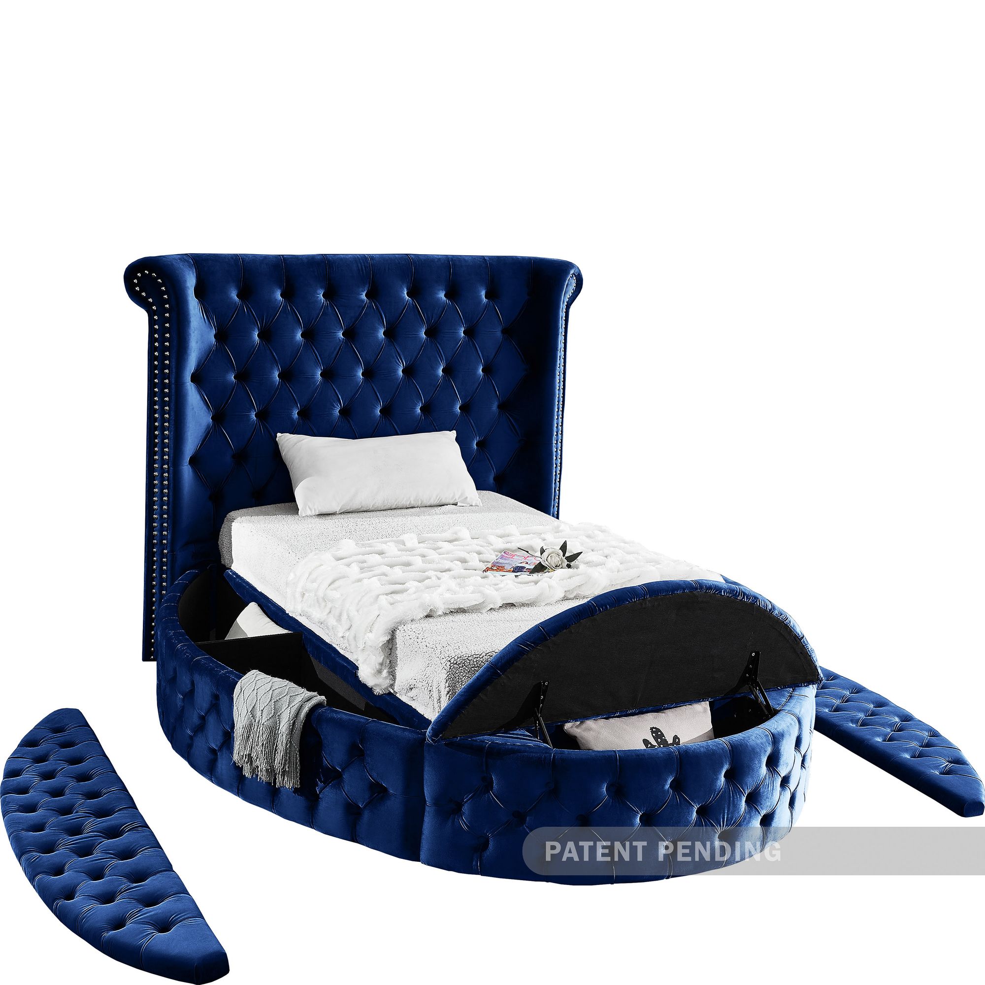 Luxus Velvet Twin Size Bed