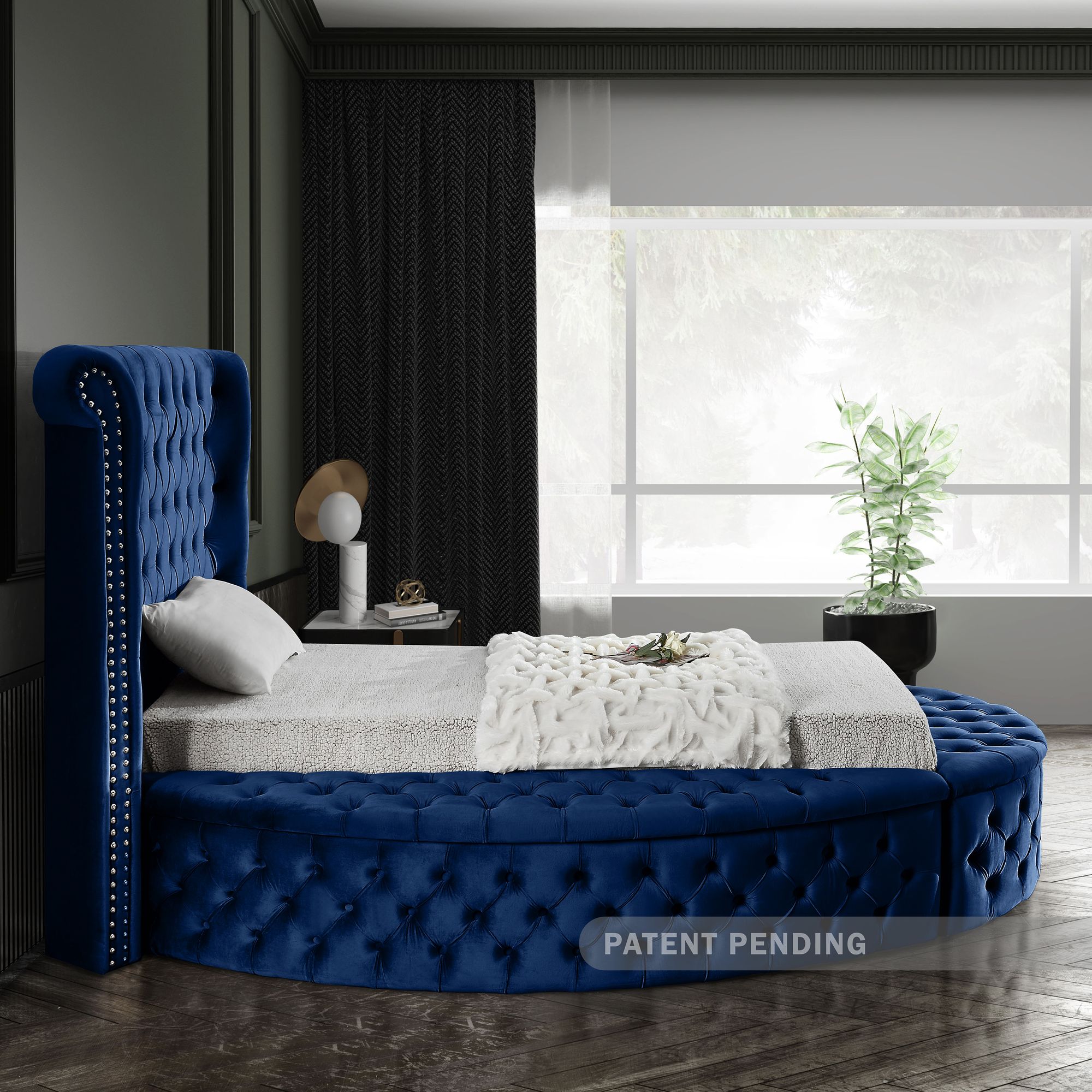 Luxus Velvet Twin Size Bed