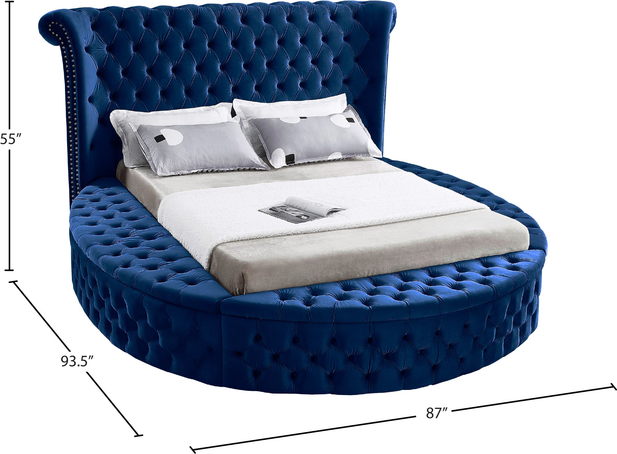 Luxus Velvet Full Size Bed