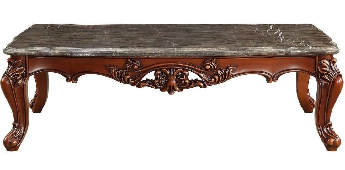 Eustoma Coffee Table w/Marble Top