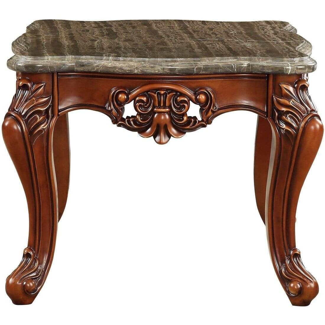 Eustoma End Table w/Marble Top