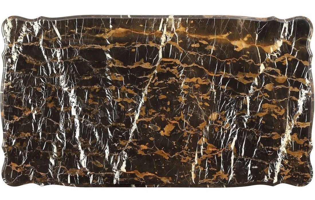 Forsythia Marble & Walnut Coffee Table