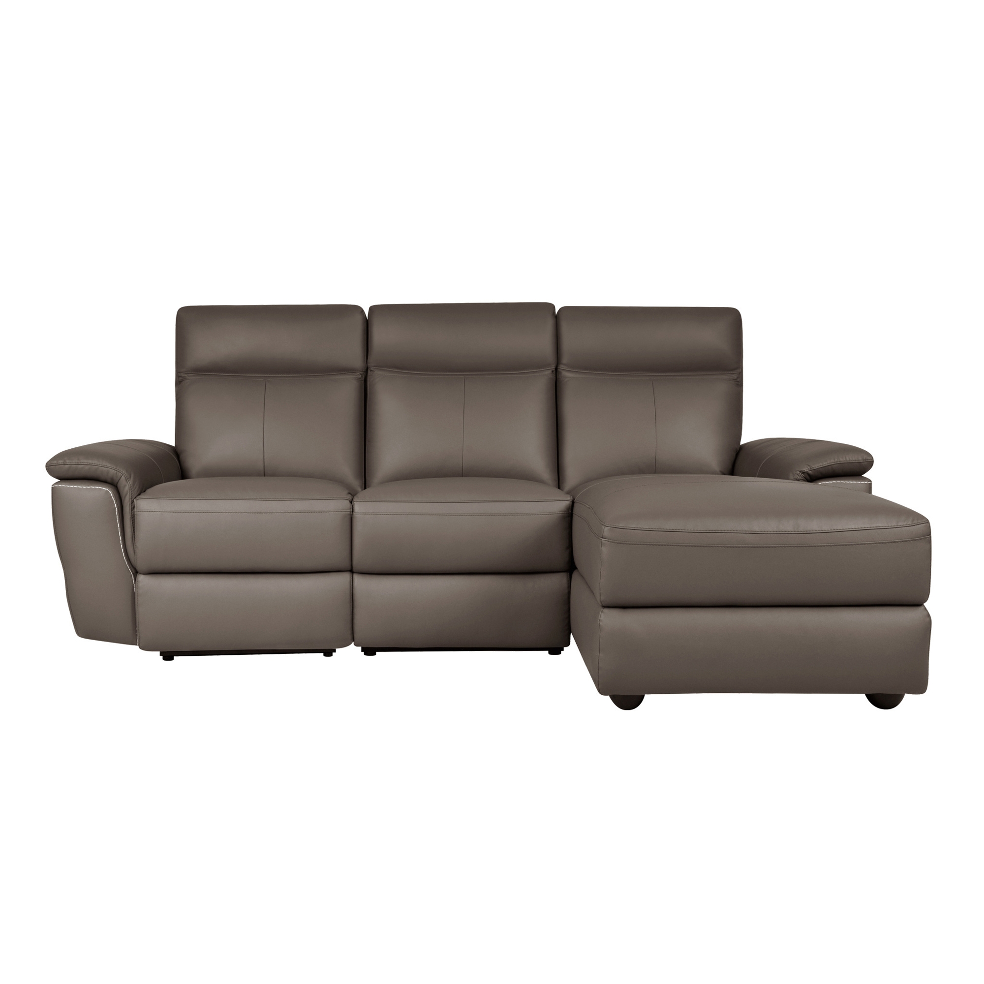Olympia 3-Piece Leather/Leatherette Power Reclining Sectional