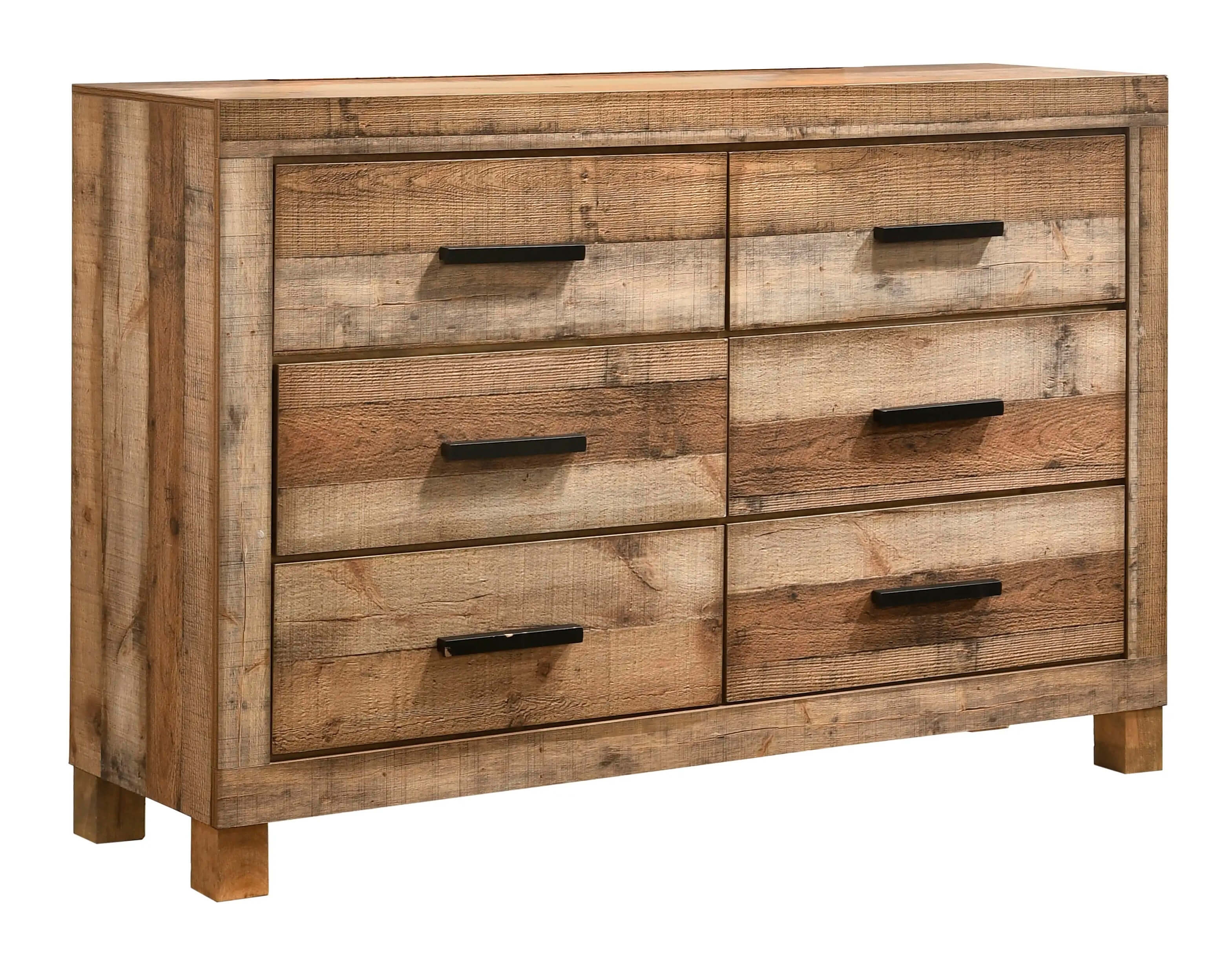 SM 8311 Wood Panel Bedroom Set w/Bookcase Headboard