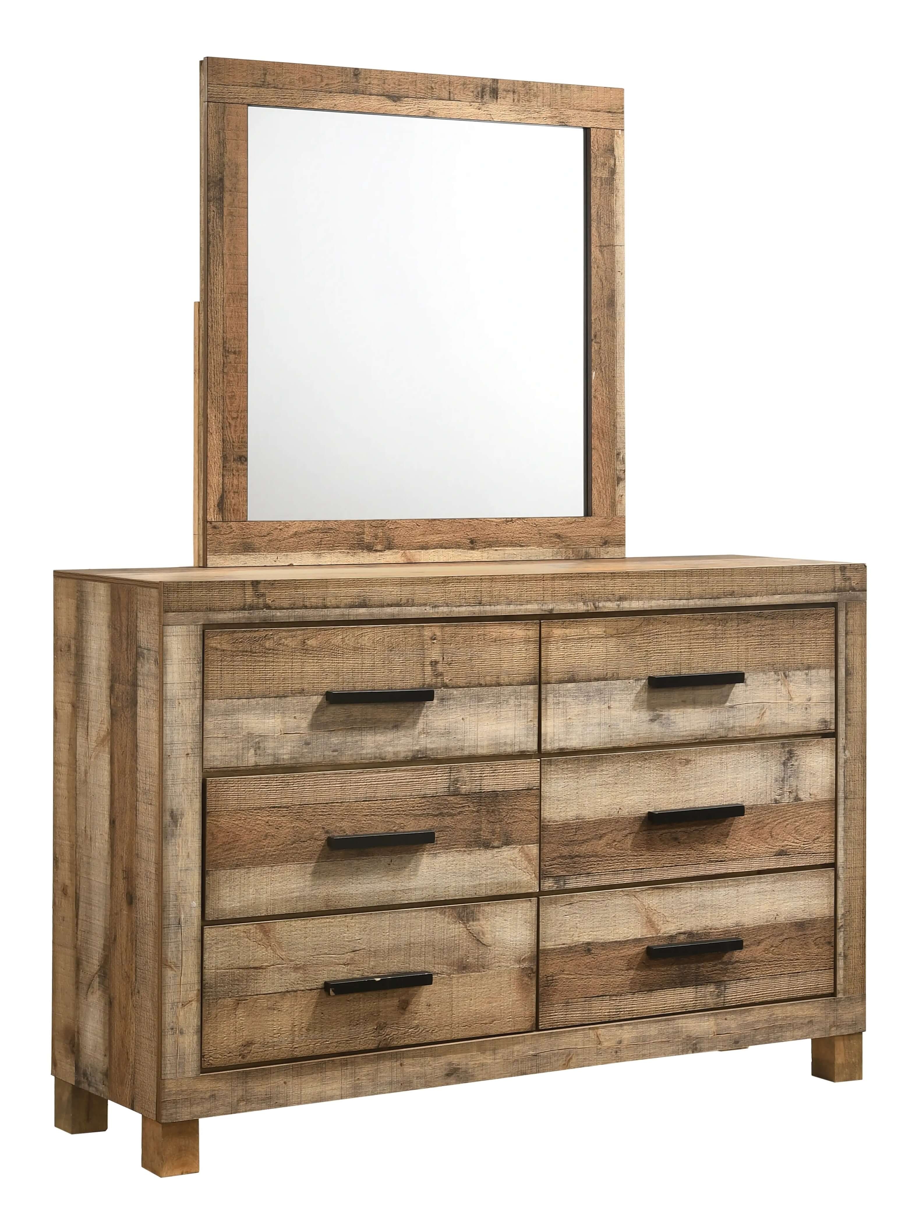 SM 8311 6pc Panel Wood Bedroom Set