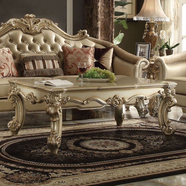 Vendome II Wood Rectangular Coffee Table