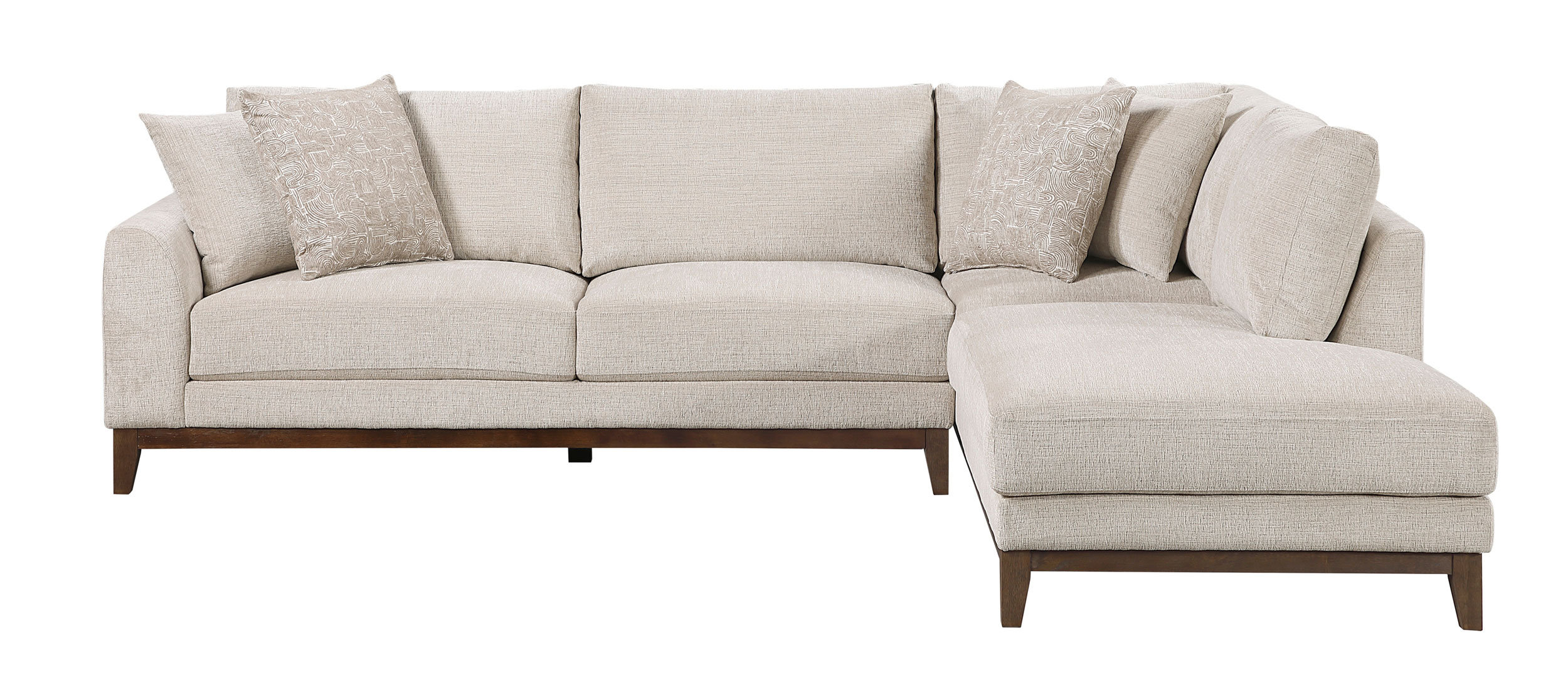 8312 Fabric 2-Piece Sectional Sofa with Right Chaise