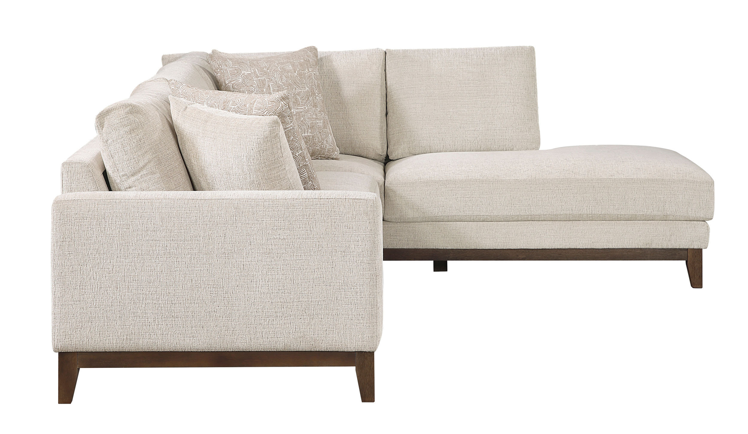 8312 Fabric 2-Piece Sectional Sofa with Right Chaise