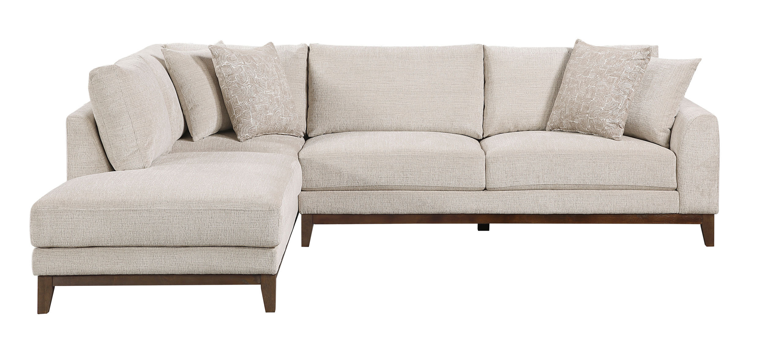 8312 Fabric 2-Piece Sectional Sofa with Left Chaise