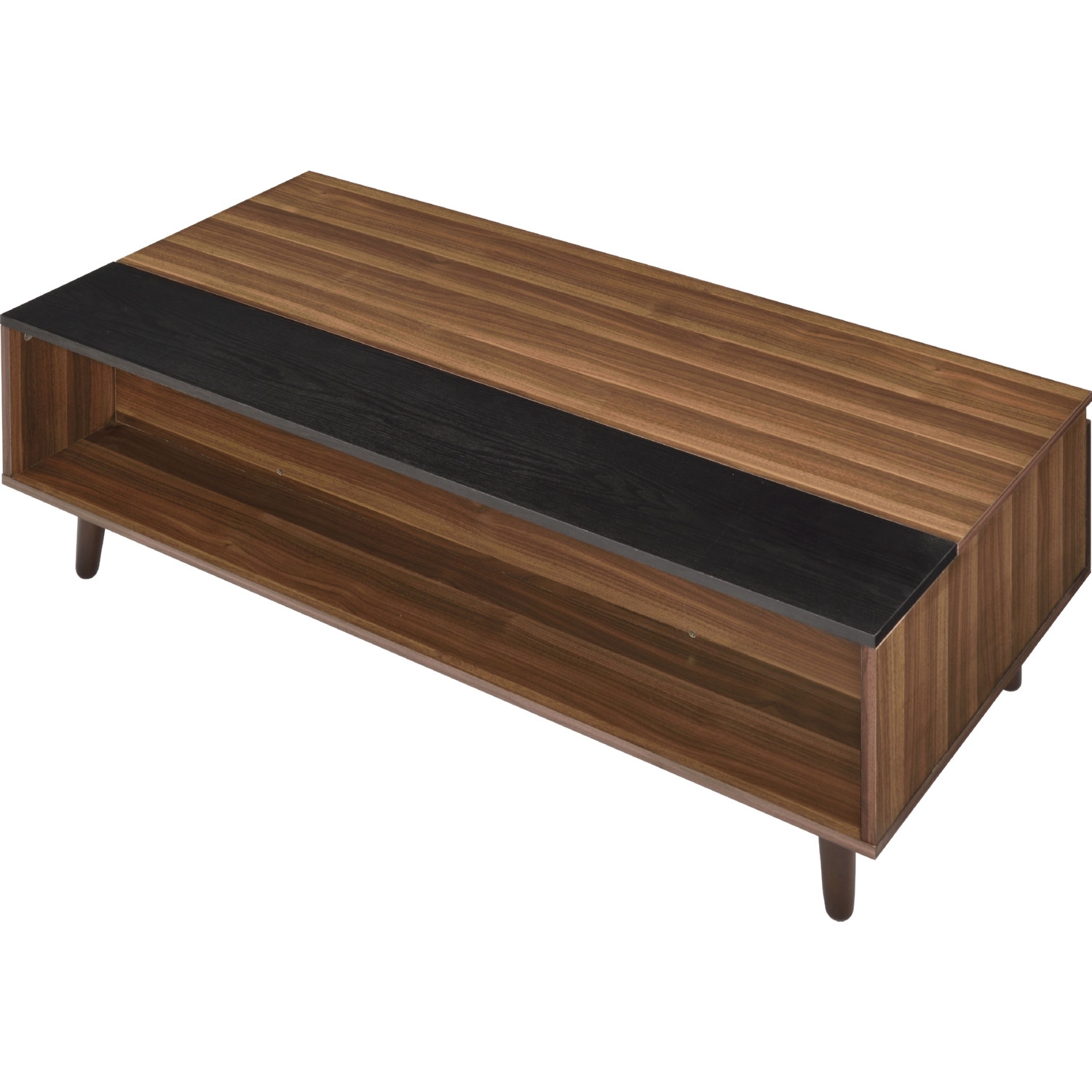 Avala Wood Rectangular Storage Lift Top Coffee Table