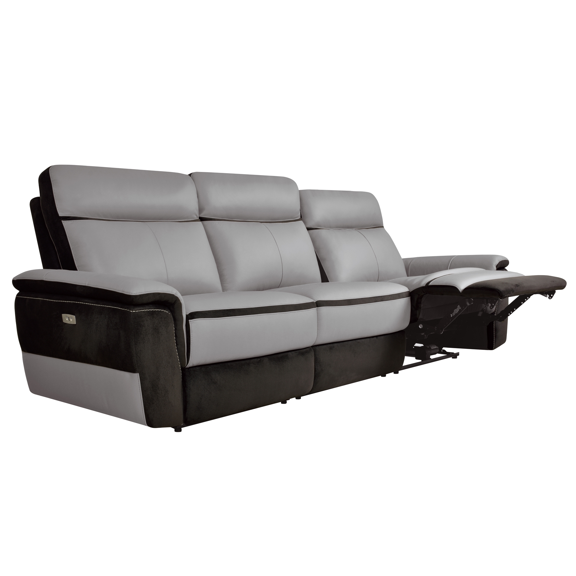 Laertes Leather/Fabric Living Room Set
