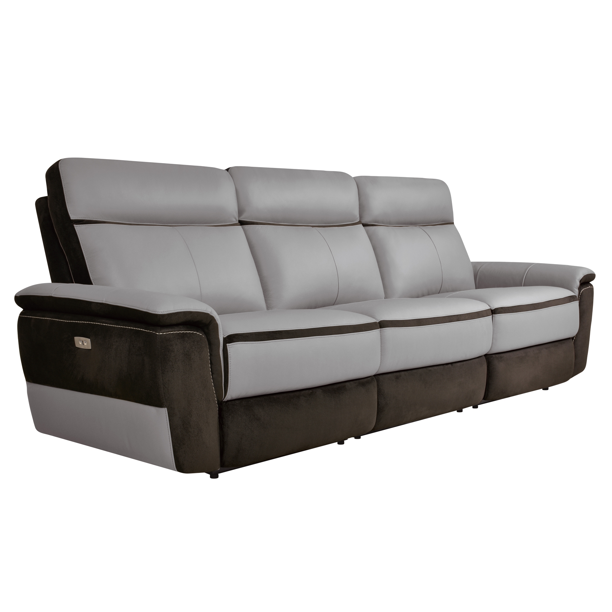 Laertes Leather Power Double Reclining Sofa