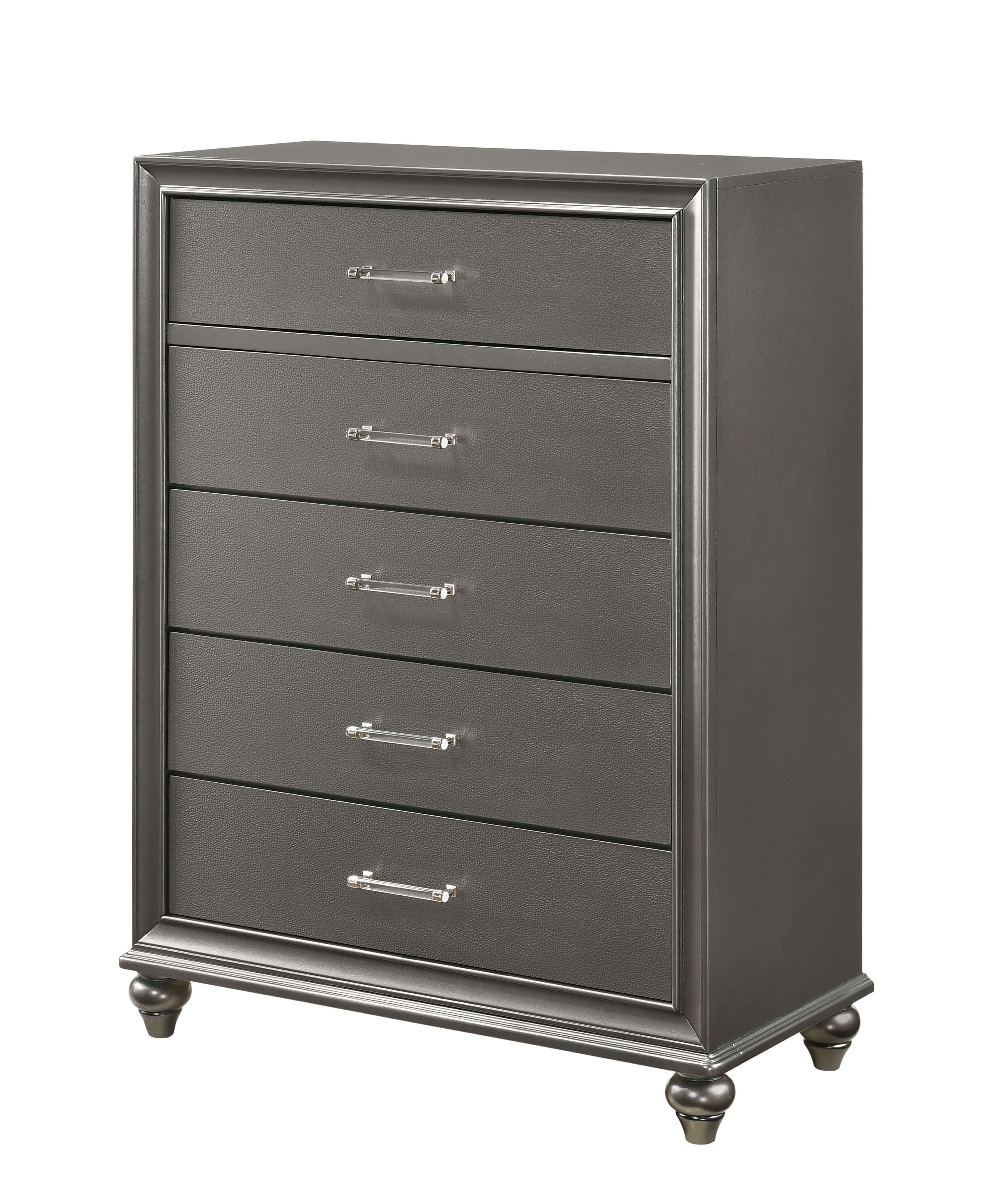 SM 8318A Wood Panel LED Bedroom Set