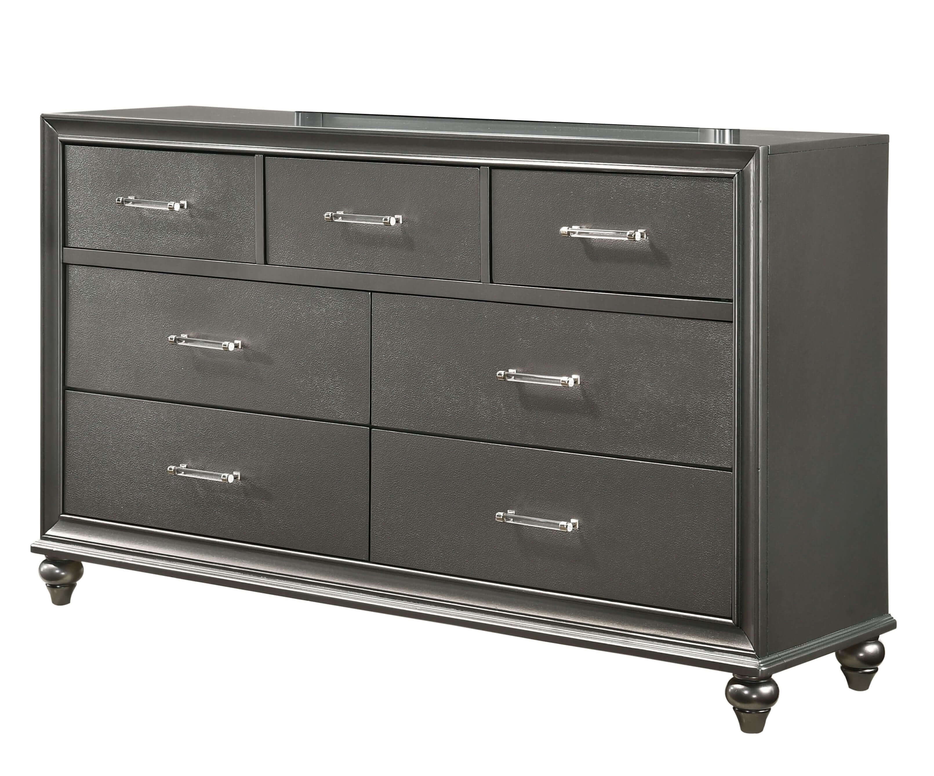 SM 8318A Wood Panel LED Bedroom Set
