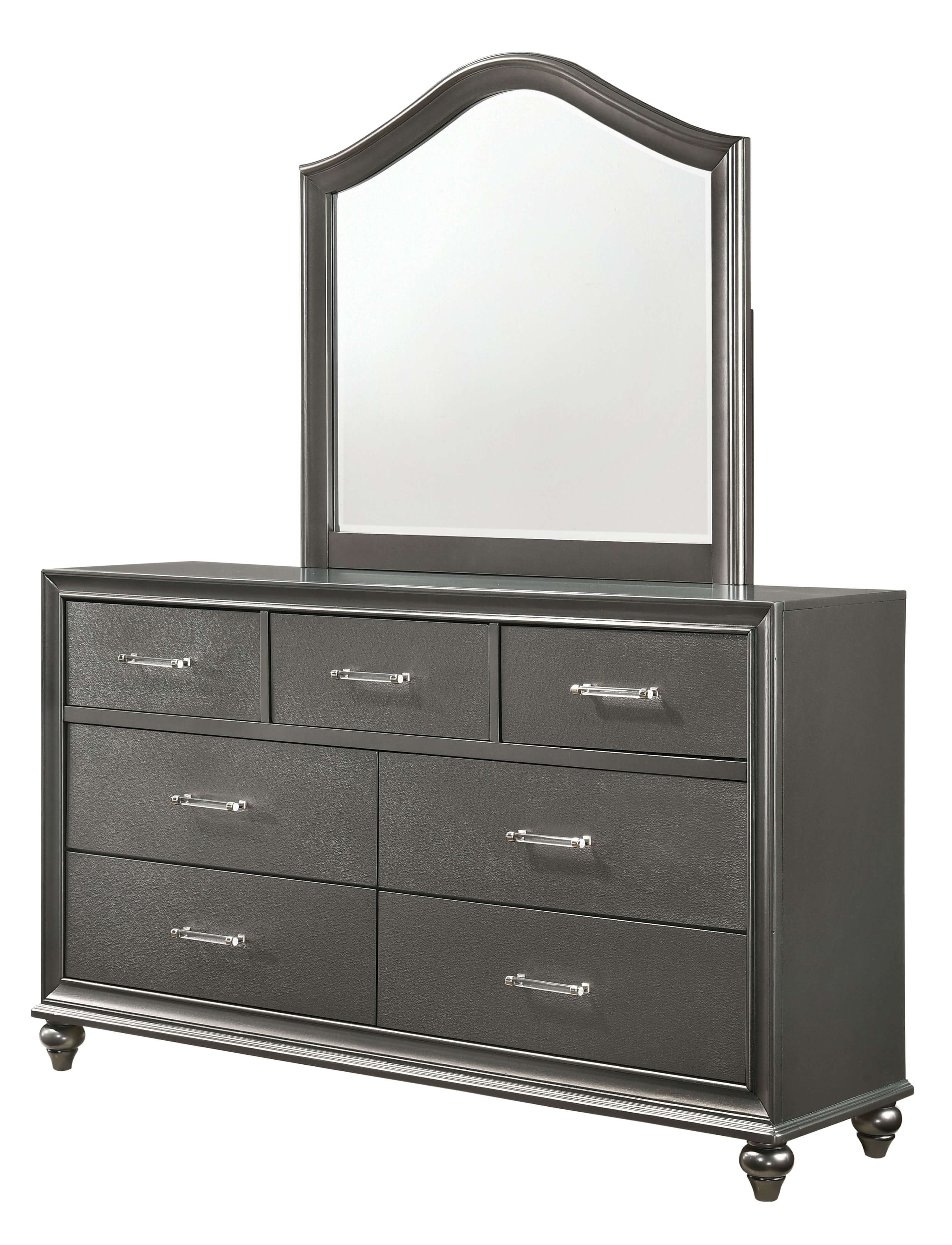 SM 8318A Wood Panel LED Bedroom Set