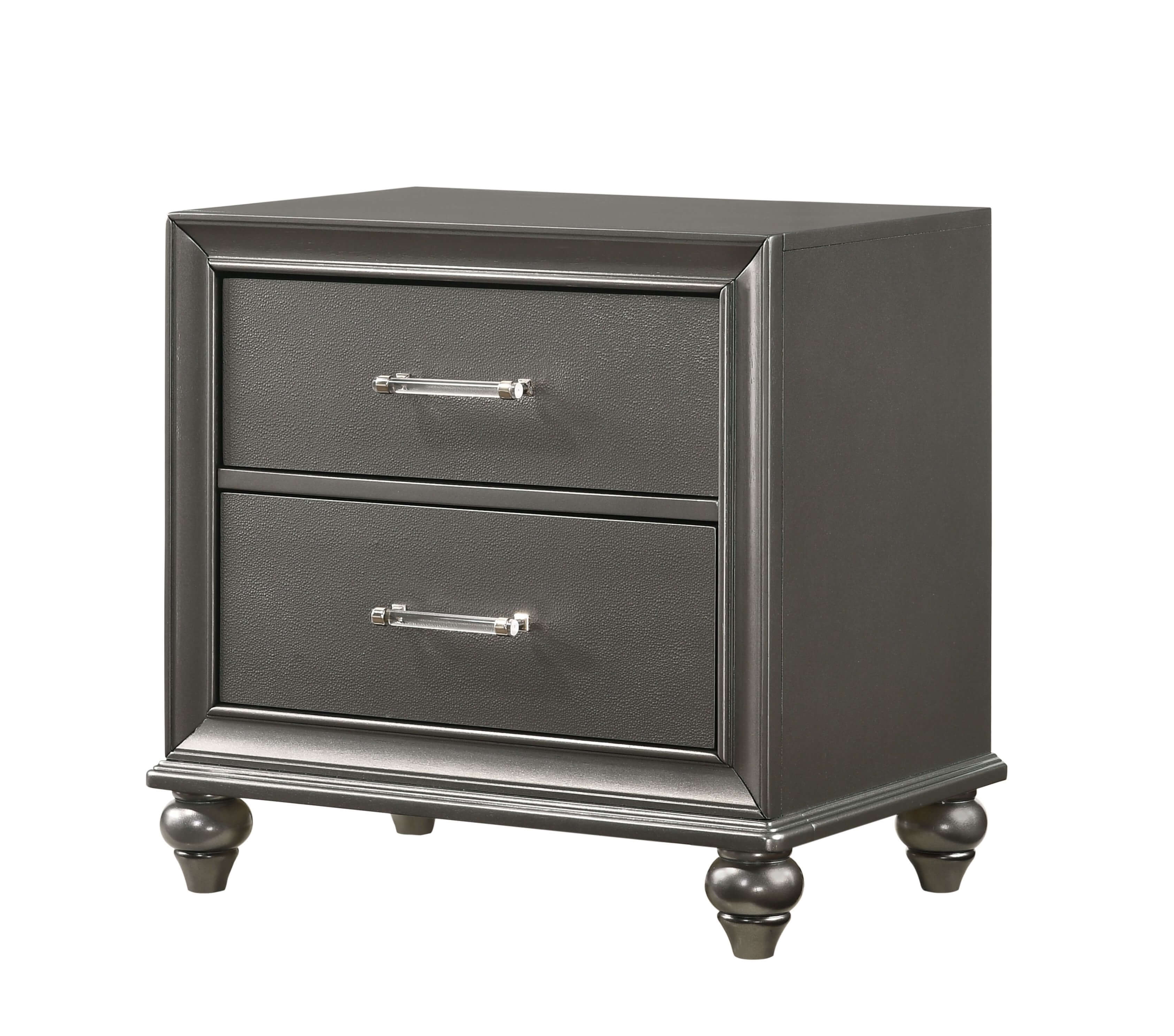 SM 8318A Wood Panel LED Bedroom Set