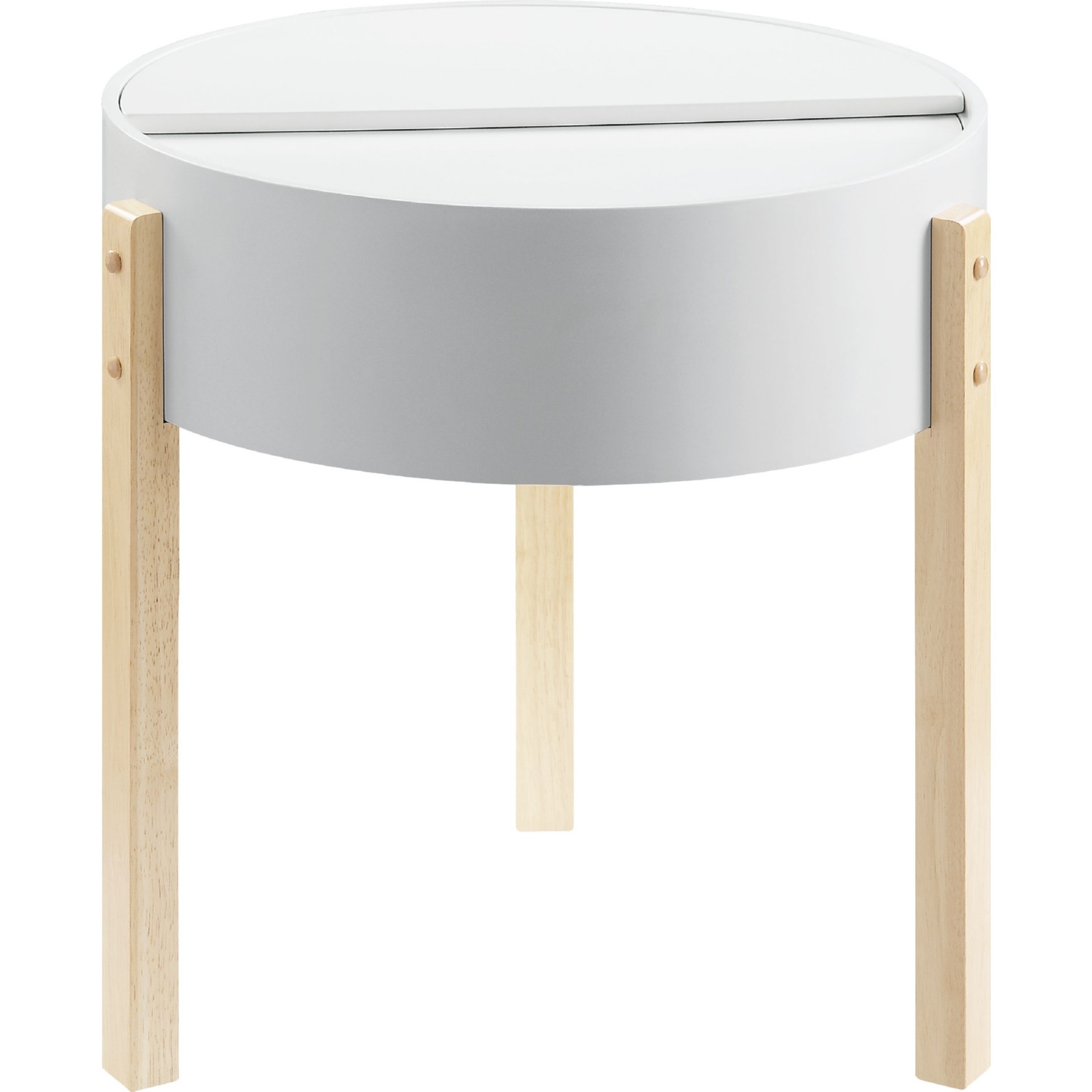 Bodfish Wood Round Storage End Table