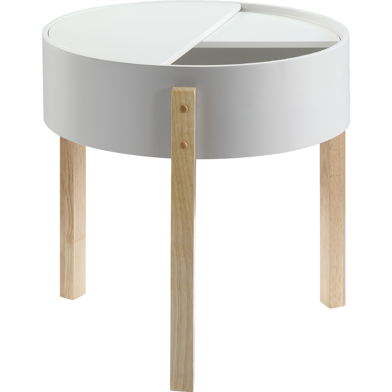 Bodfish Wood Round Storage End Table