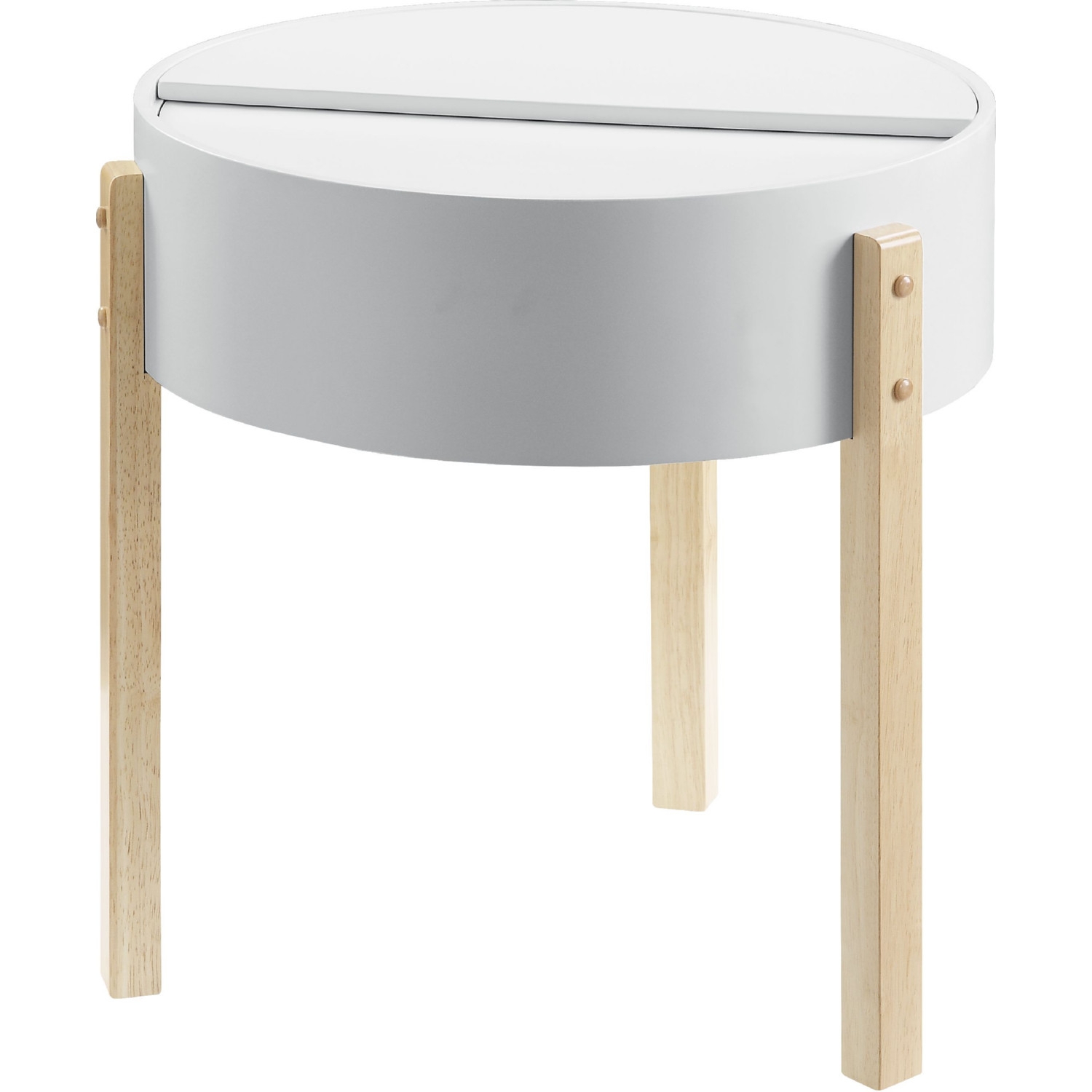 Bodfish Wood Round Storage Coffee Table Set