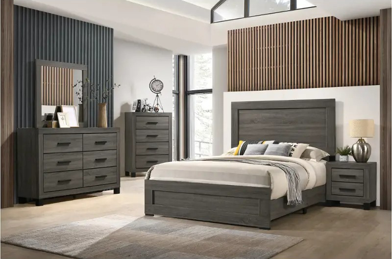 SM 8321 Wood Bed, King Size