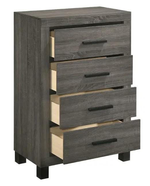 Lifestyle 4 Drawer Chest - Grey Finish