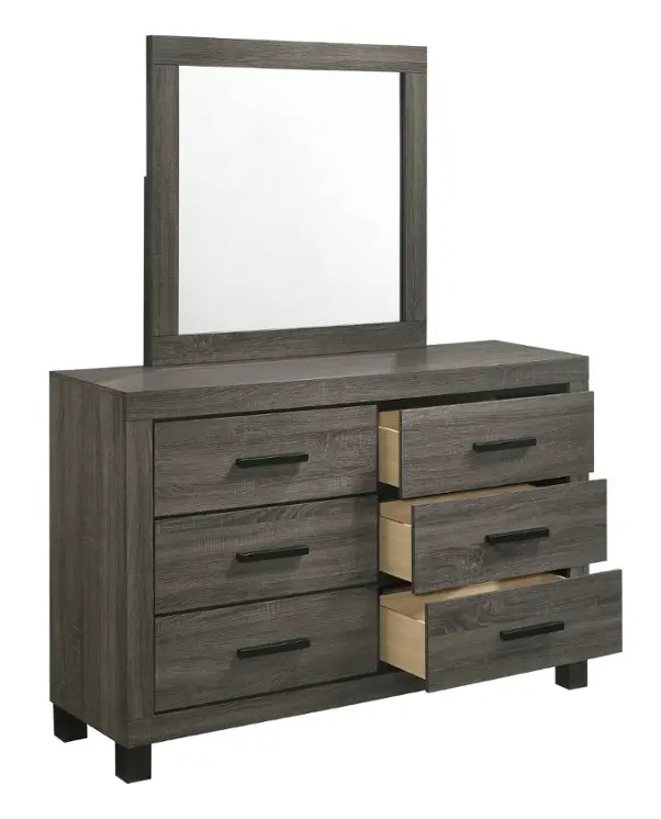 SM 8321 Wood Dresser w/6 Drawers