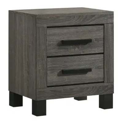SM 8321 Wood Nightstand w/2 Drawers