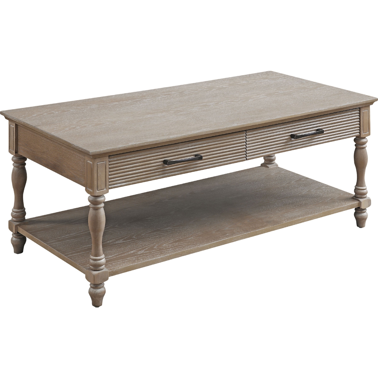 Ariolo Wood Rectangular Coffee Table Set