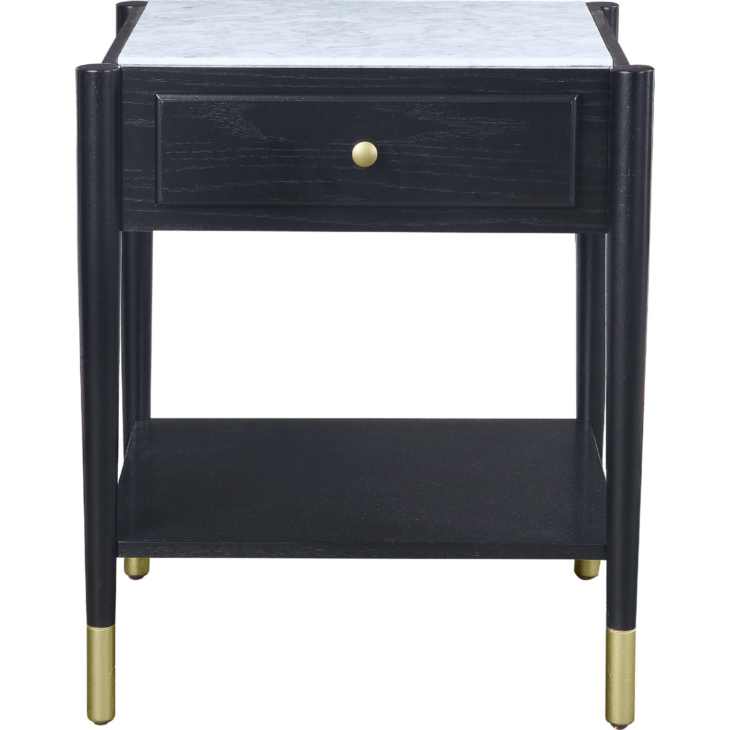 Atalia Marble/Wood Rectangular Storage Coffee Table Set