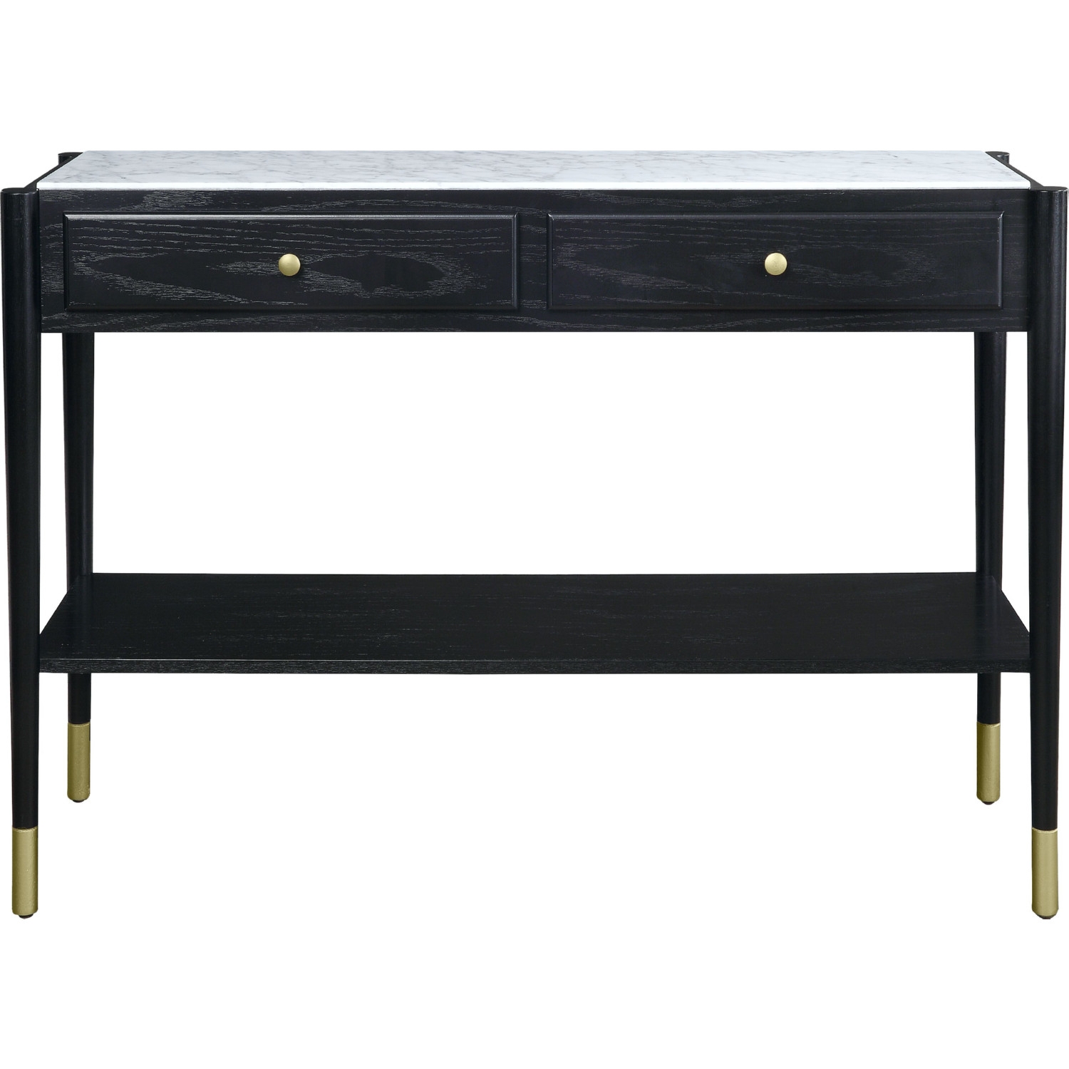 Atalia Marble/Wood Rectangular Storage Coffee Table Set