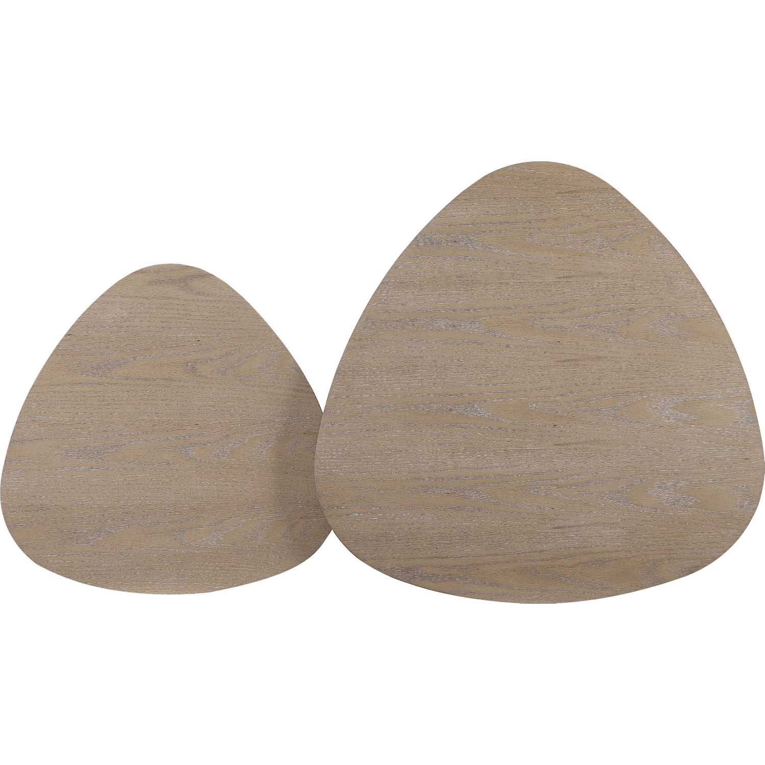 Allison Wood 2-Piece Nesting Coffee Table Set