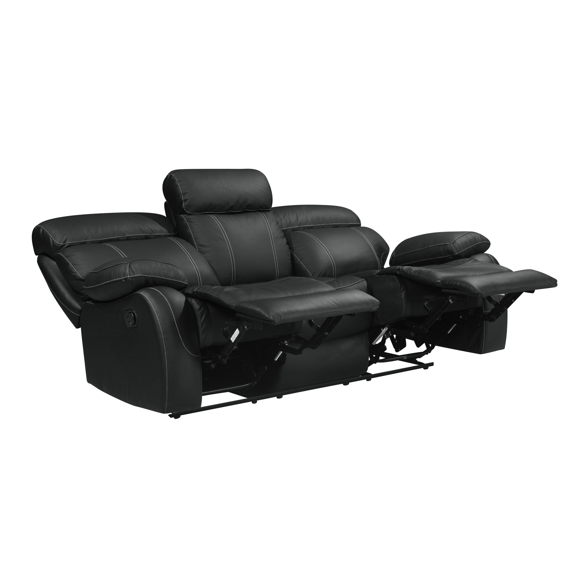 Pendu Leather/Leatherette Double Reclining Sofa